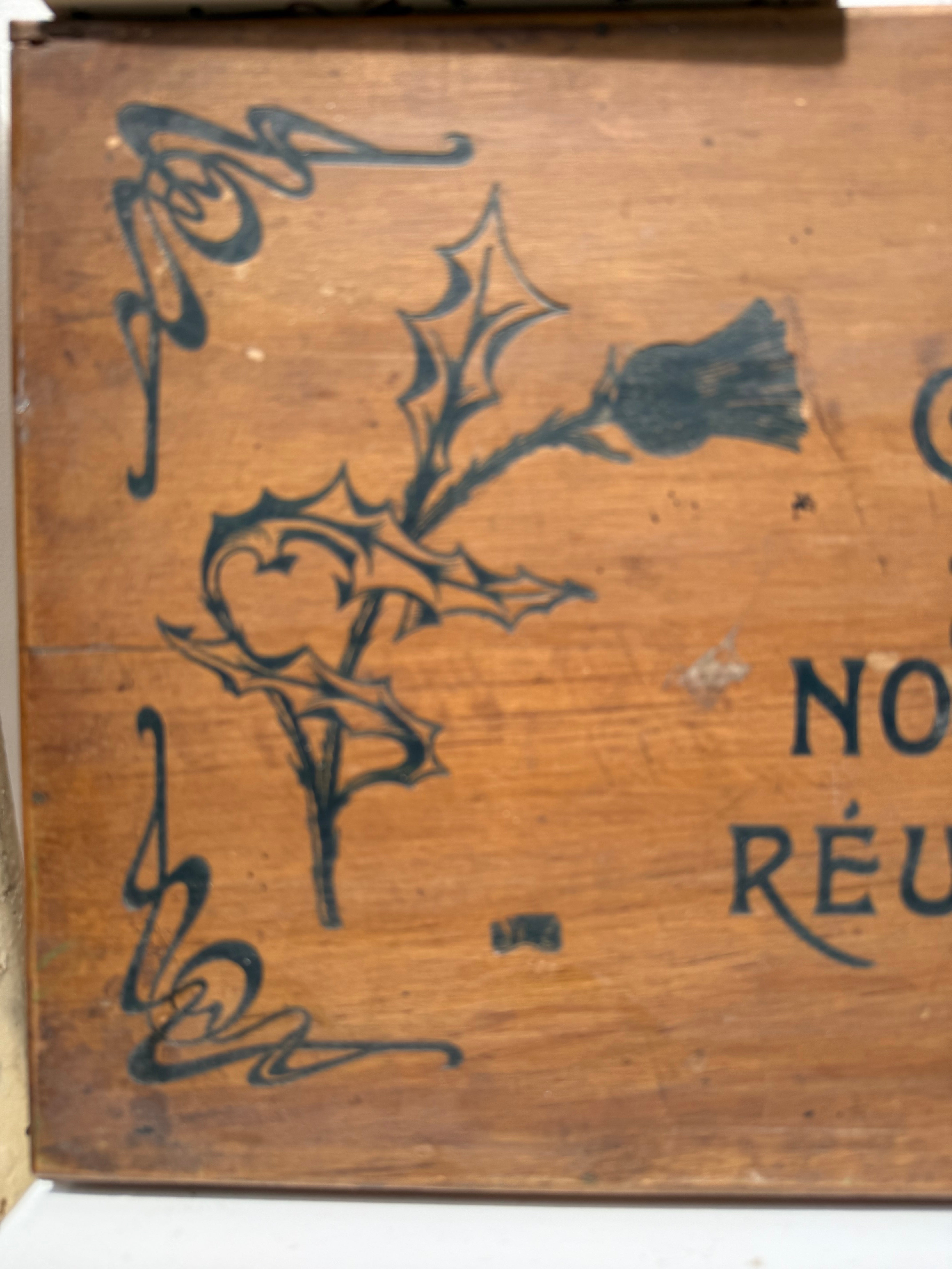 Early 1900s Art Nouveau French Game Box