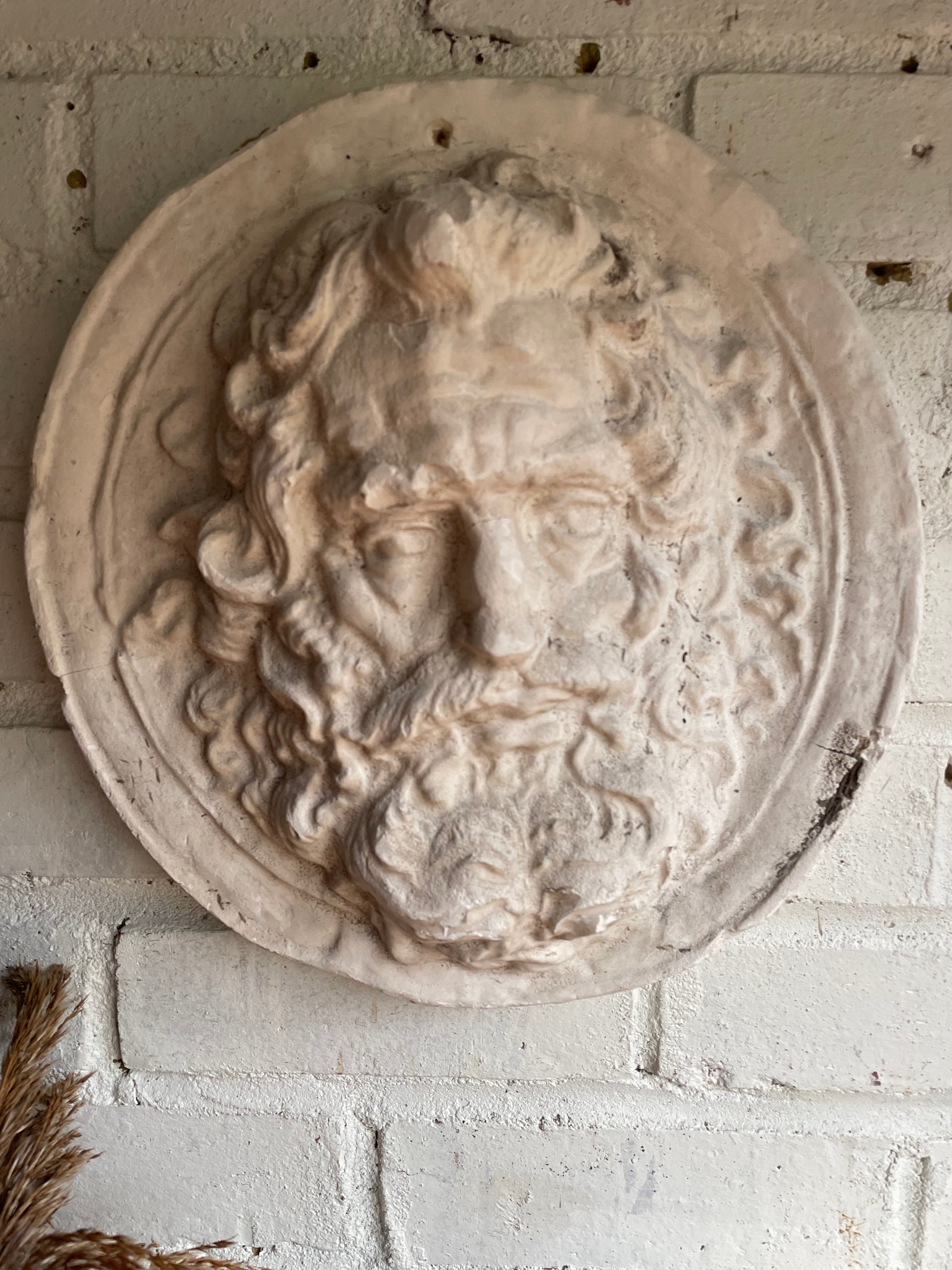 Old Plaster Relief of Zeus