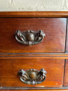 Victorian Mini Drawers with Original Faded Copper Handles