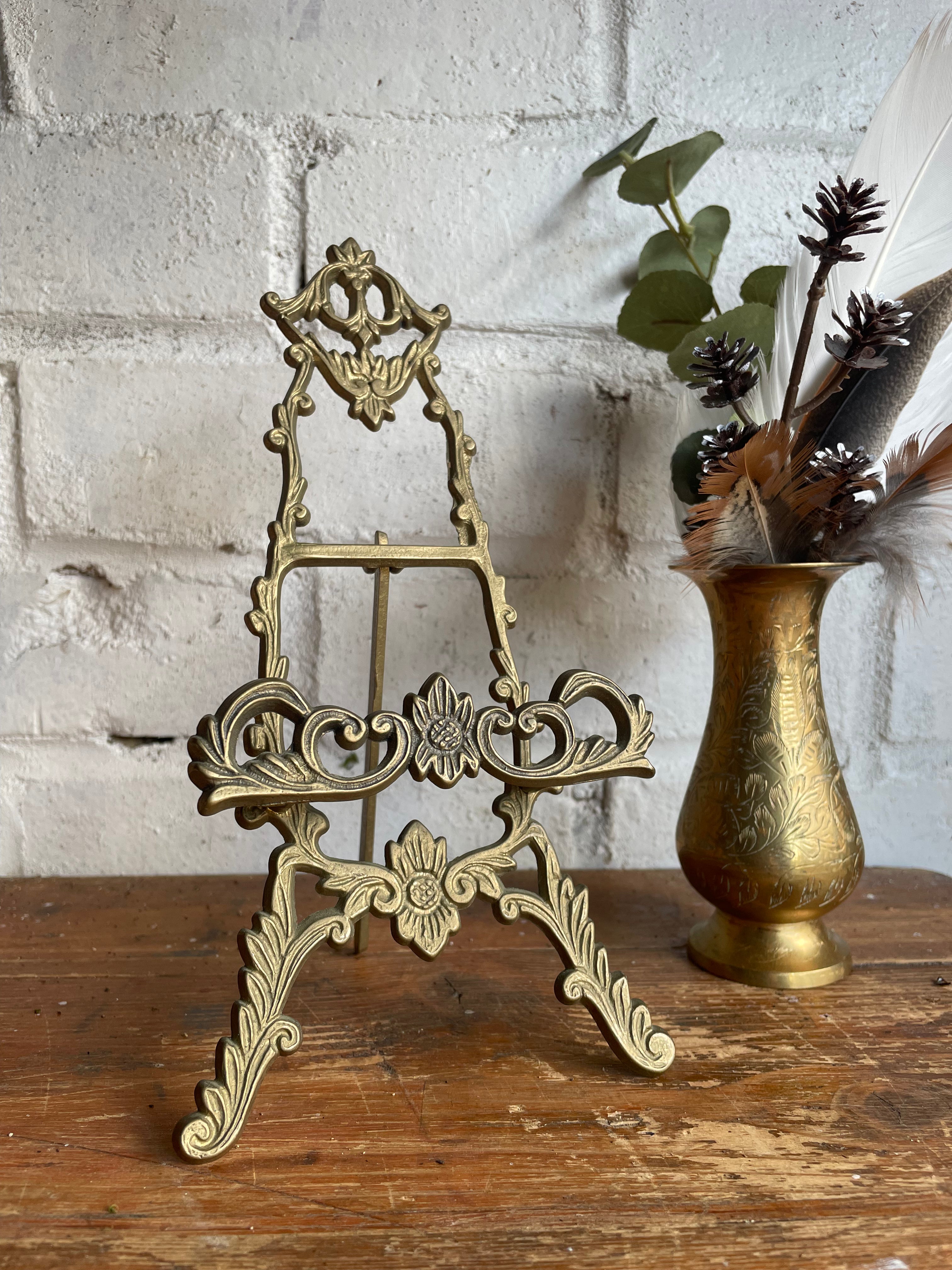 Small Antique Gilt Easel