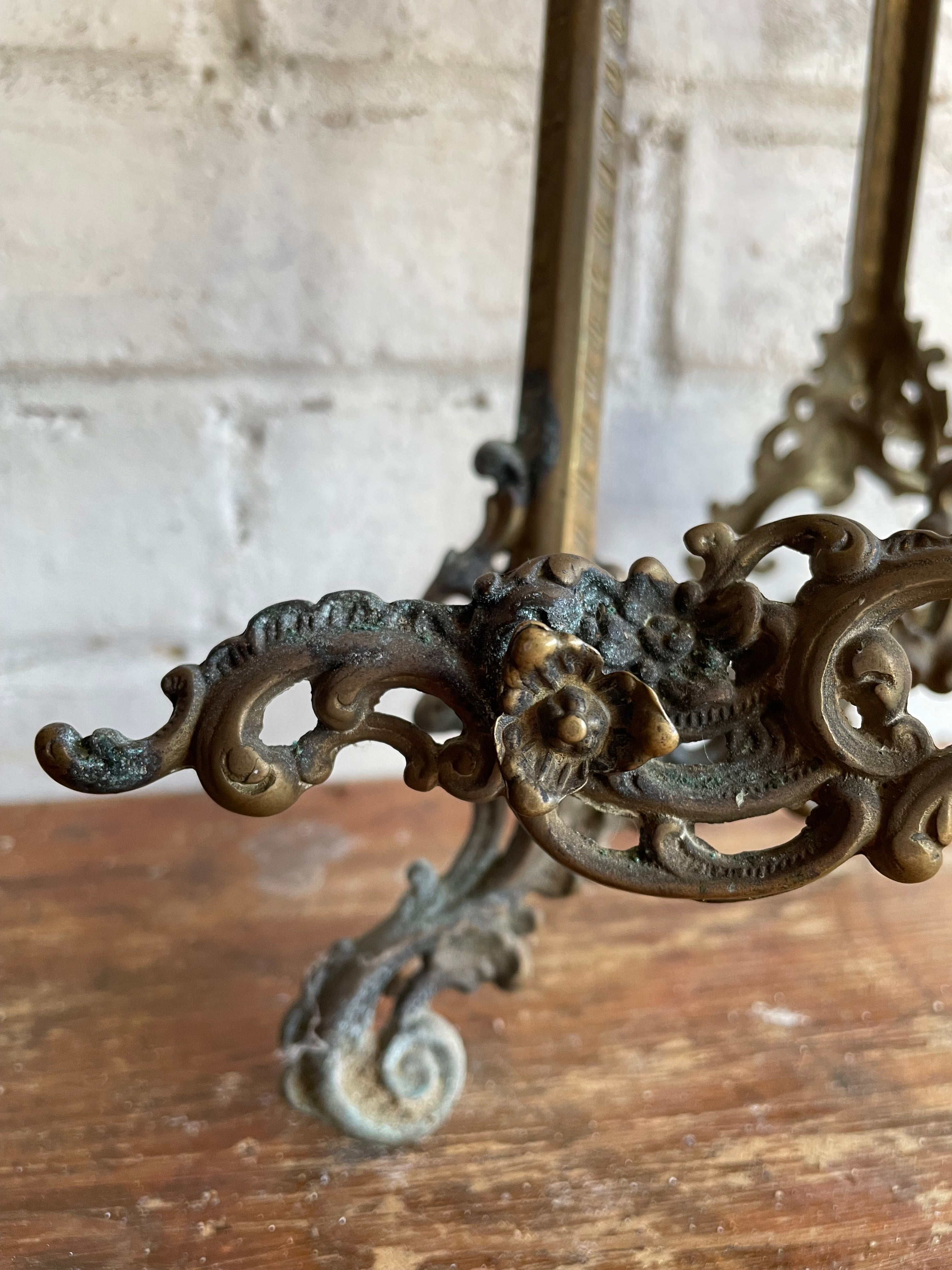 Large Old Gilt Easel