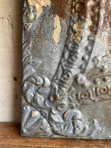Original American Early 1900s Tin Ceiling Tile