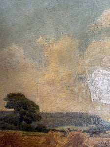 1887 Signed Oil on Canvas “The Harvest”
