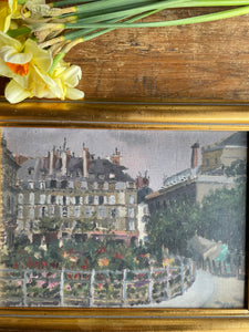 A French Garden in Bloom: Oil on Board: Was £90 now £63 at checkout