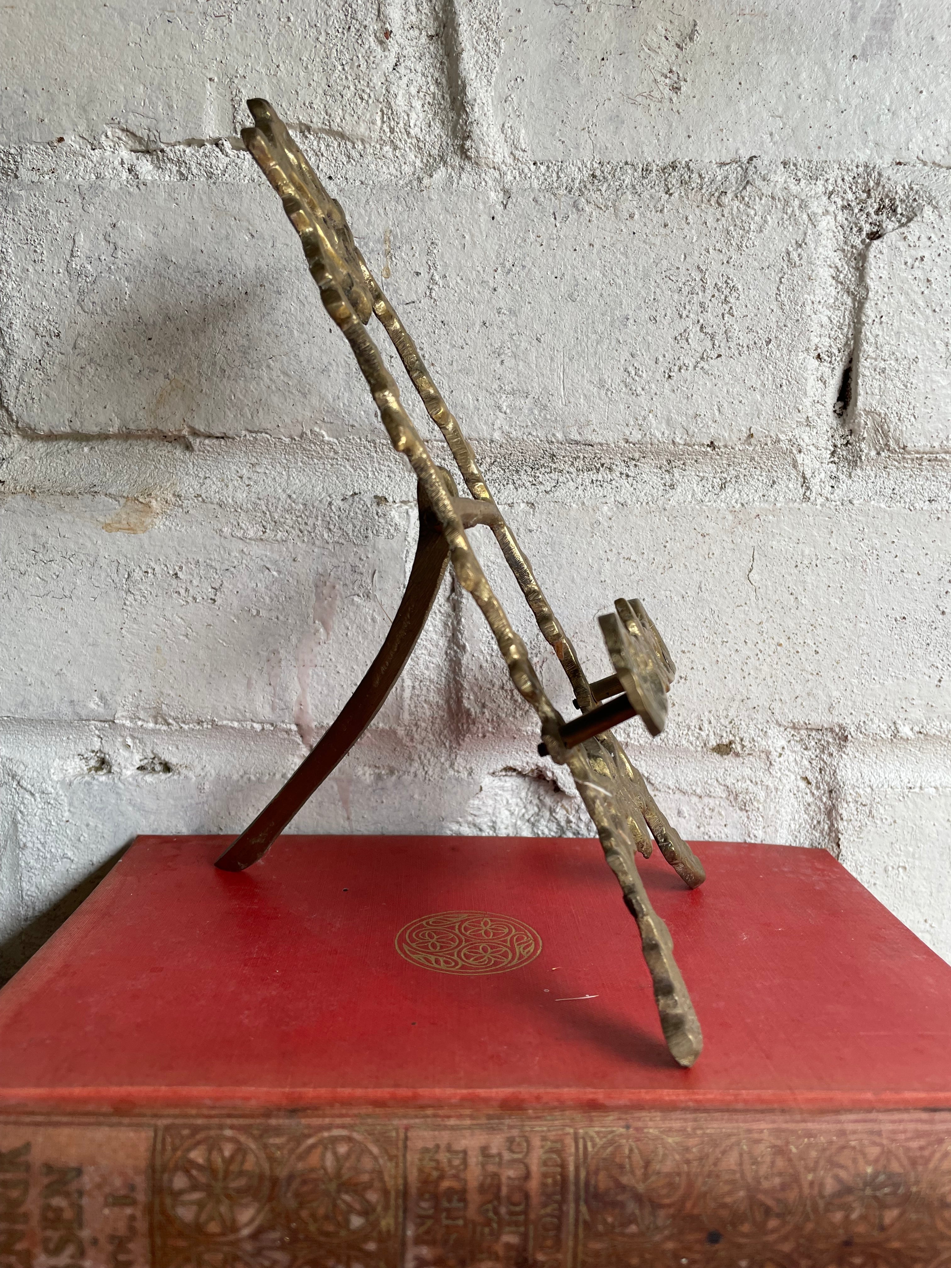 Mini Vintage Floral on Board with Gilt Easel