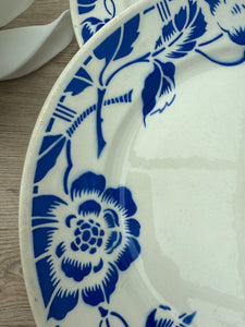 Set of Three Antique French “Luneville” Side Plates
