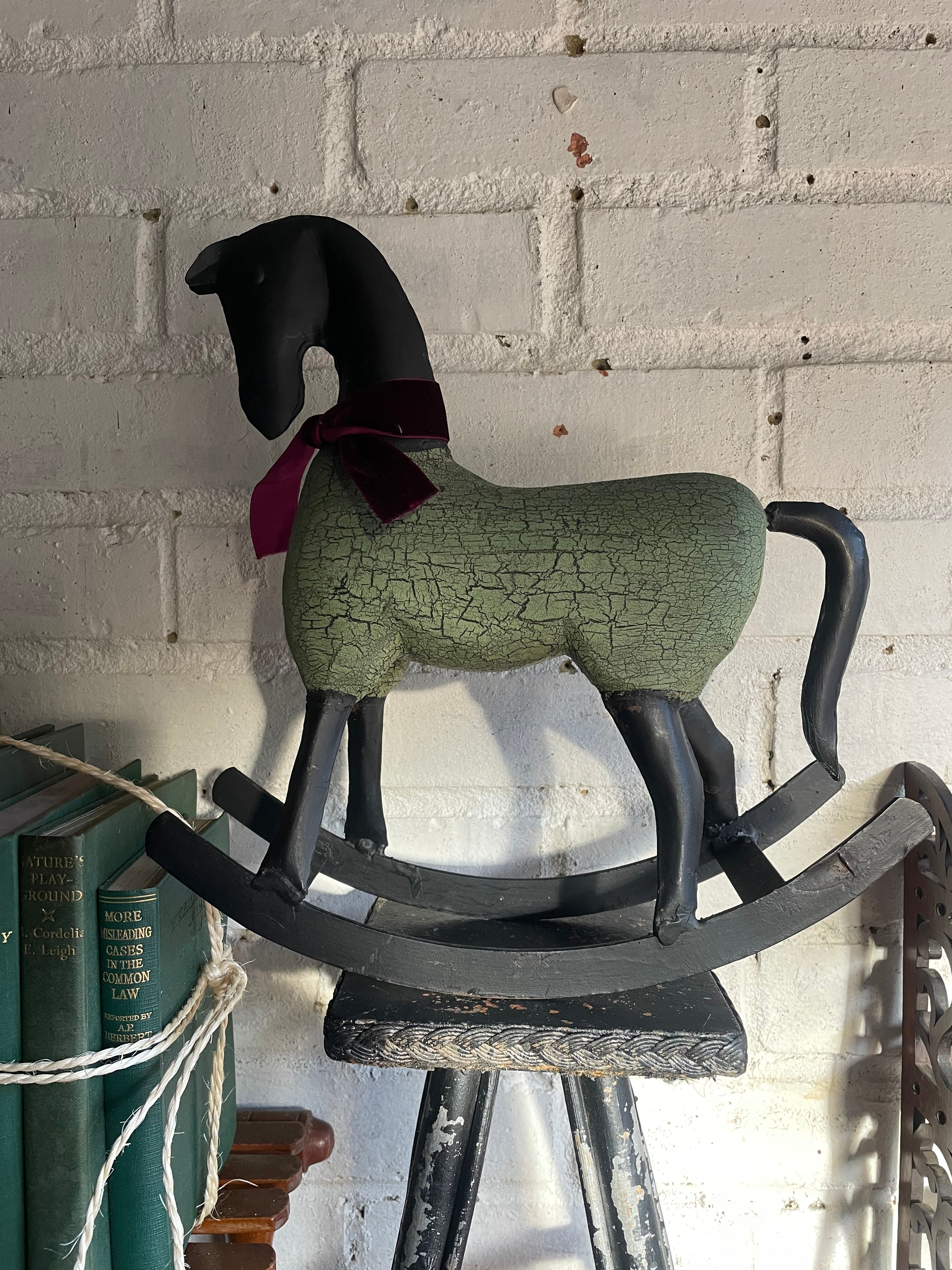 Vintage Table-Top Rocking Horse