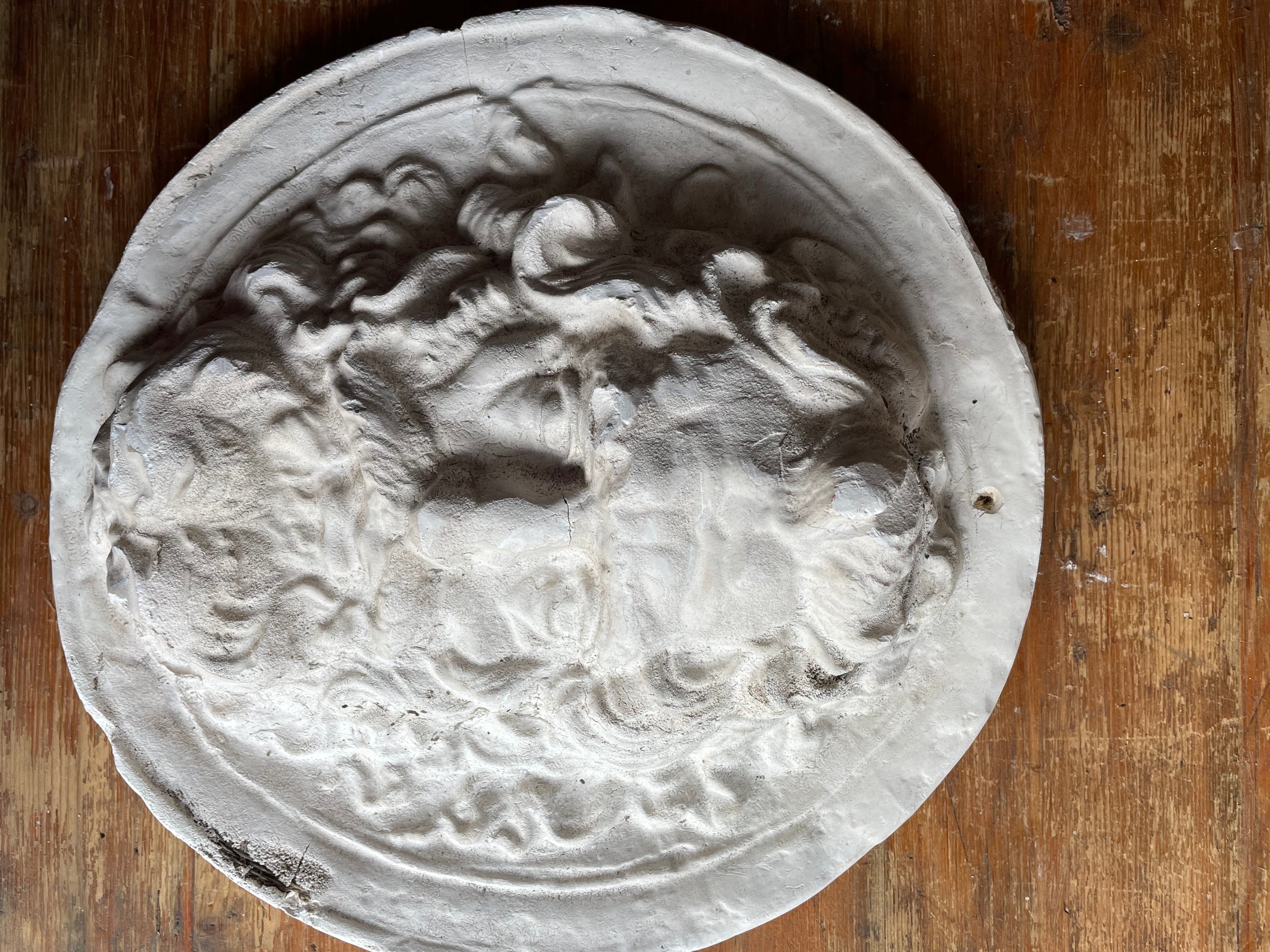 Old Plaster Relief of Zeus