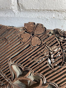 Antique Copper Textile Printing Block