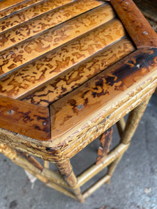Midcentury Tiger Bamboo Plant Stand