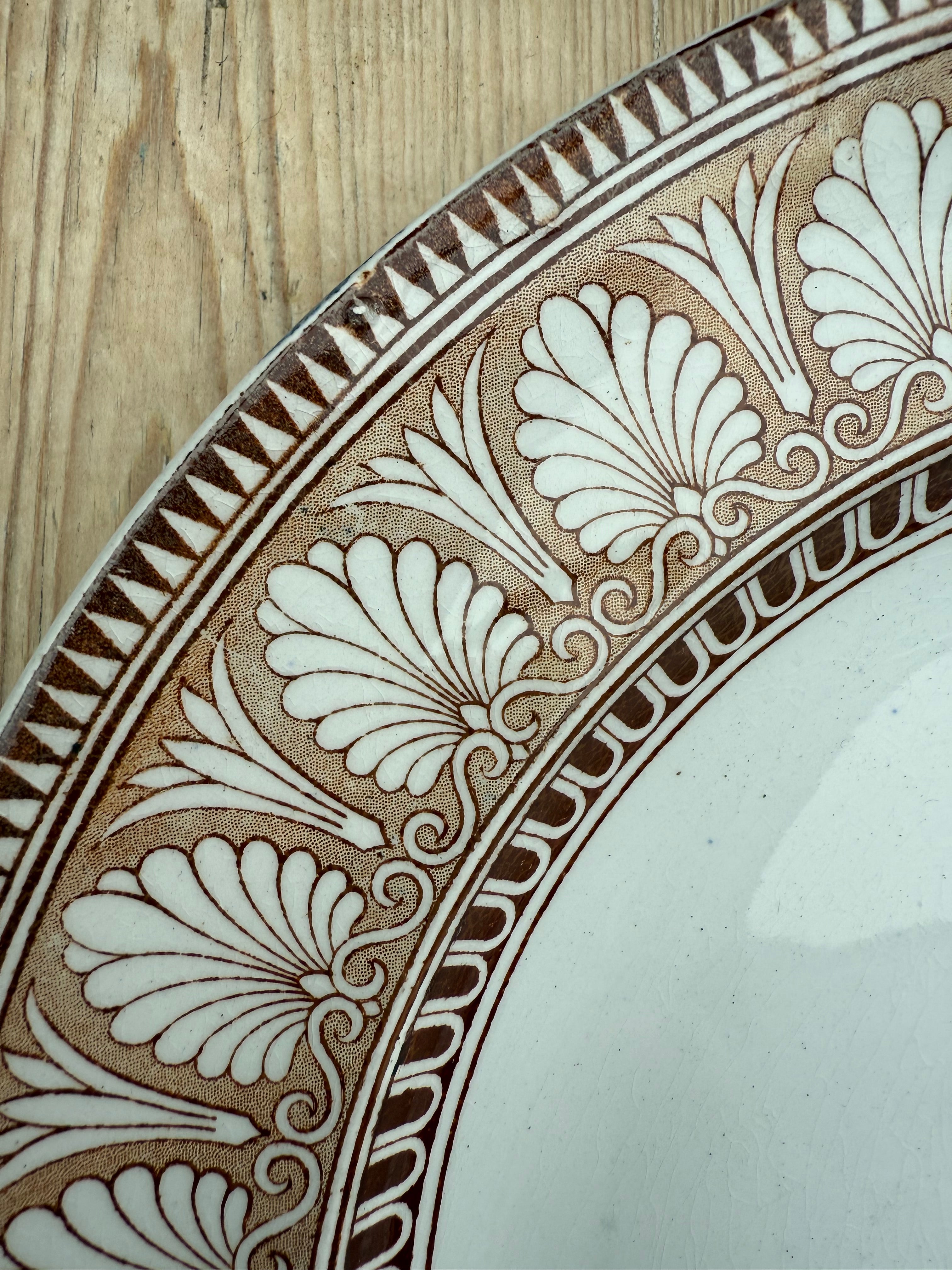 19th Century Copeland Spode Porcelain Transferware Plate