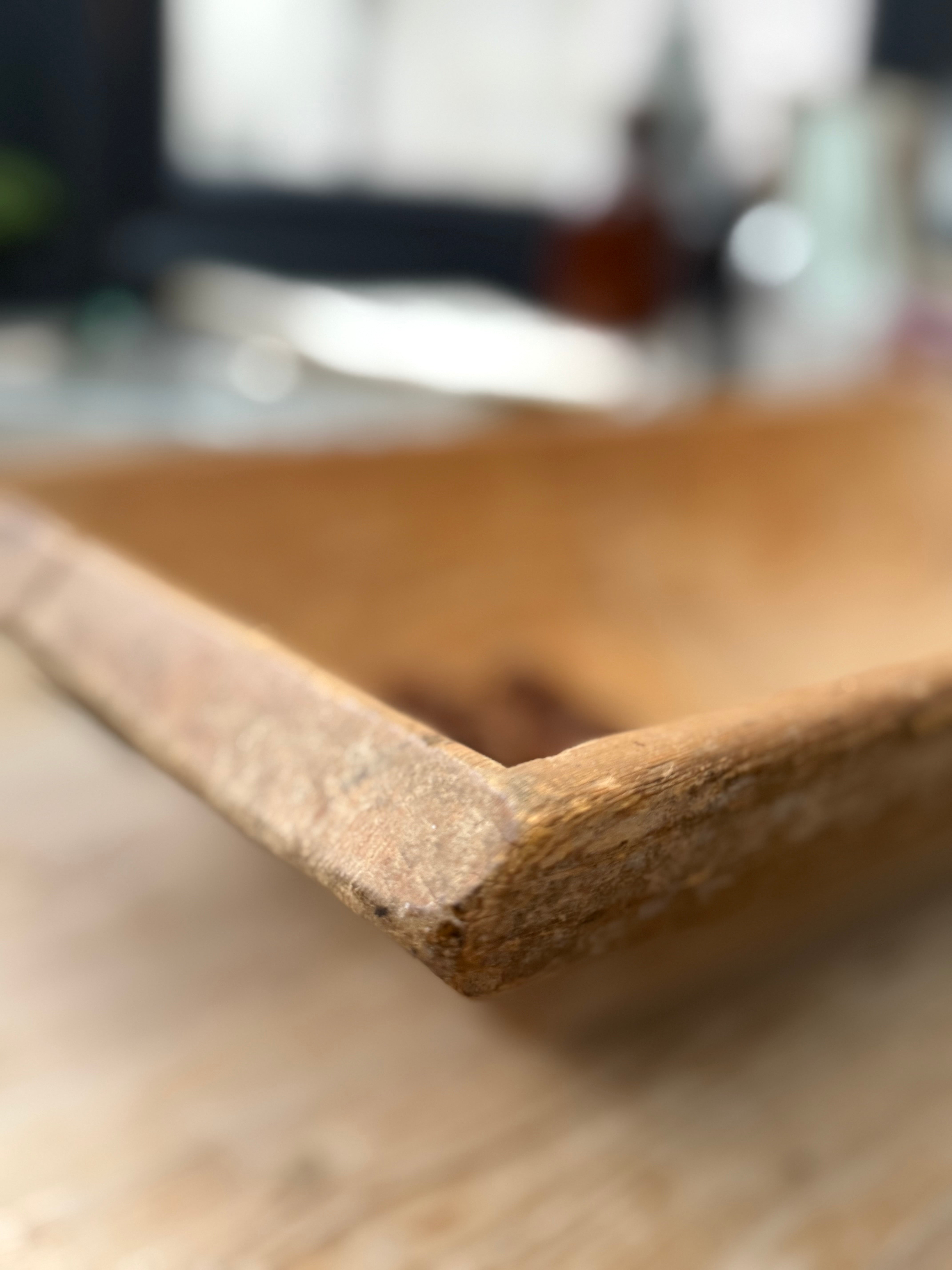 Large Pine Dough Bowl
