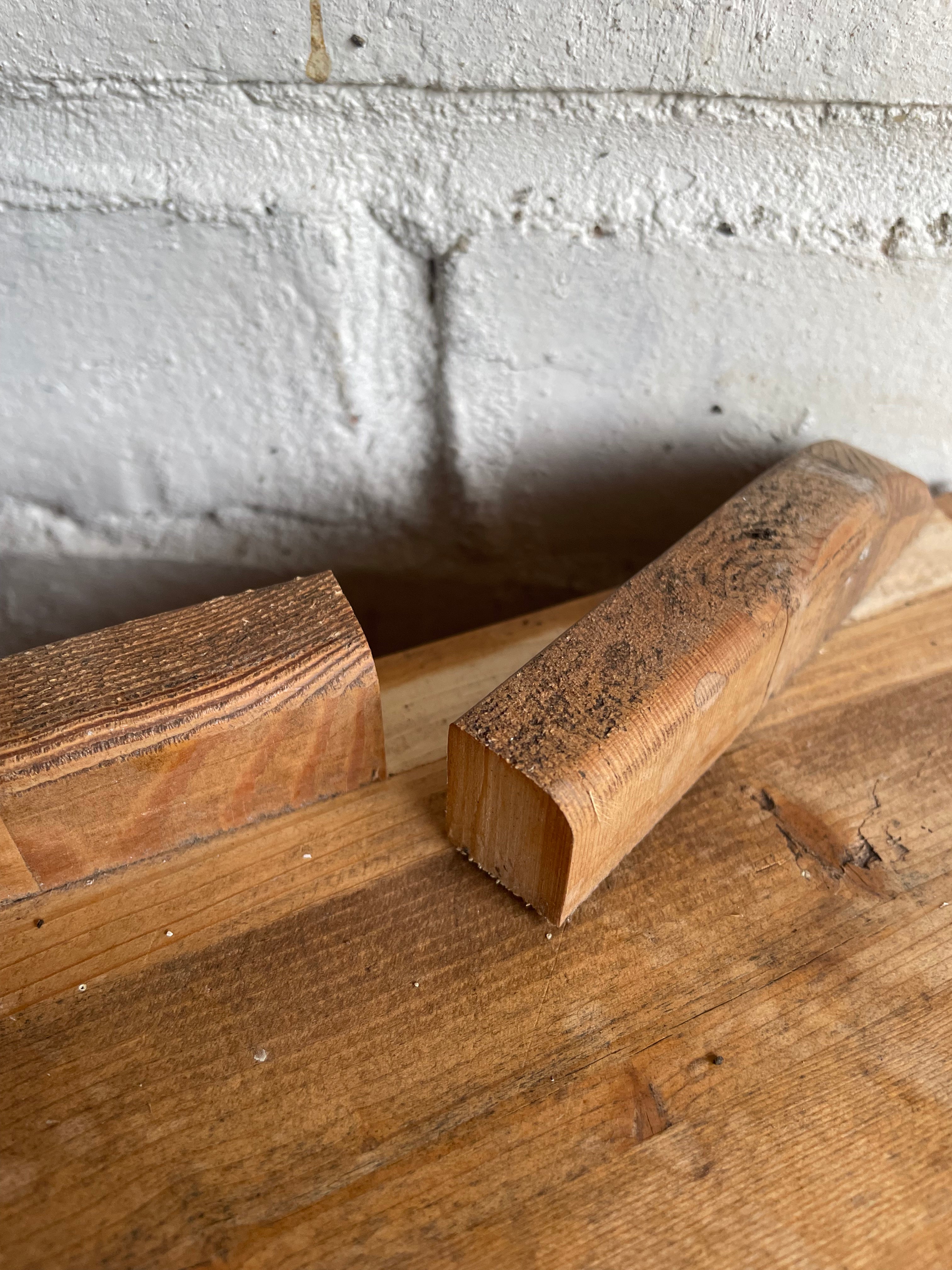 Antique Pine Apprentice Drawers with turned knobs