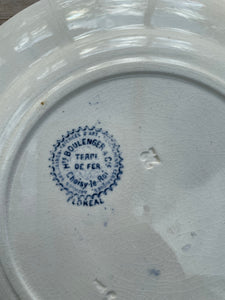 Antique  French “Hautin Boulenger & Cie ” Plate