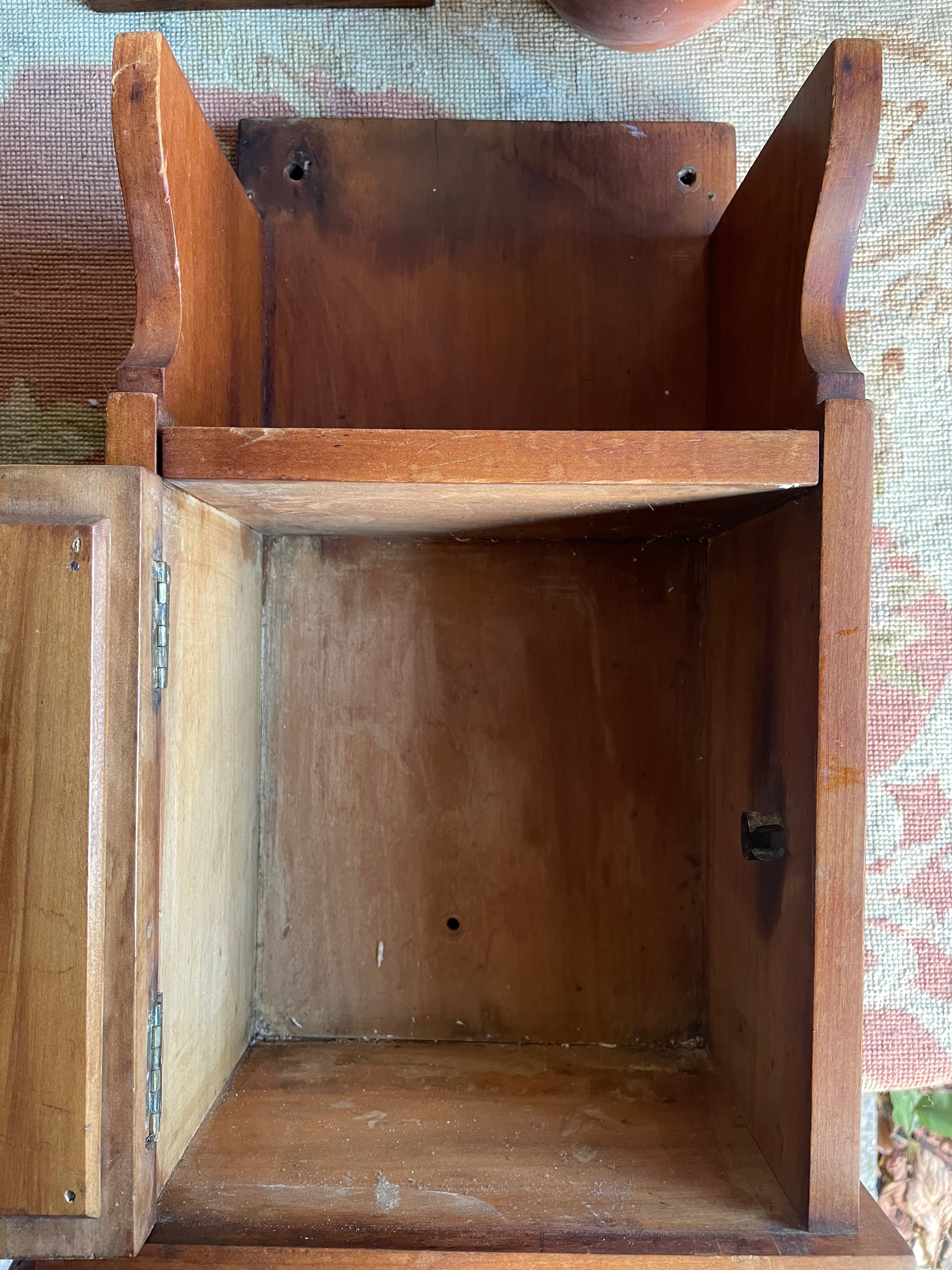 1930s Oak Mirrored Wall Cabinet with Original Bevelled Glass