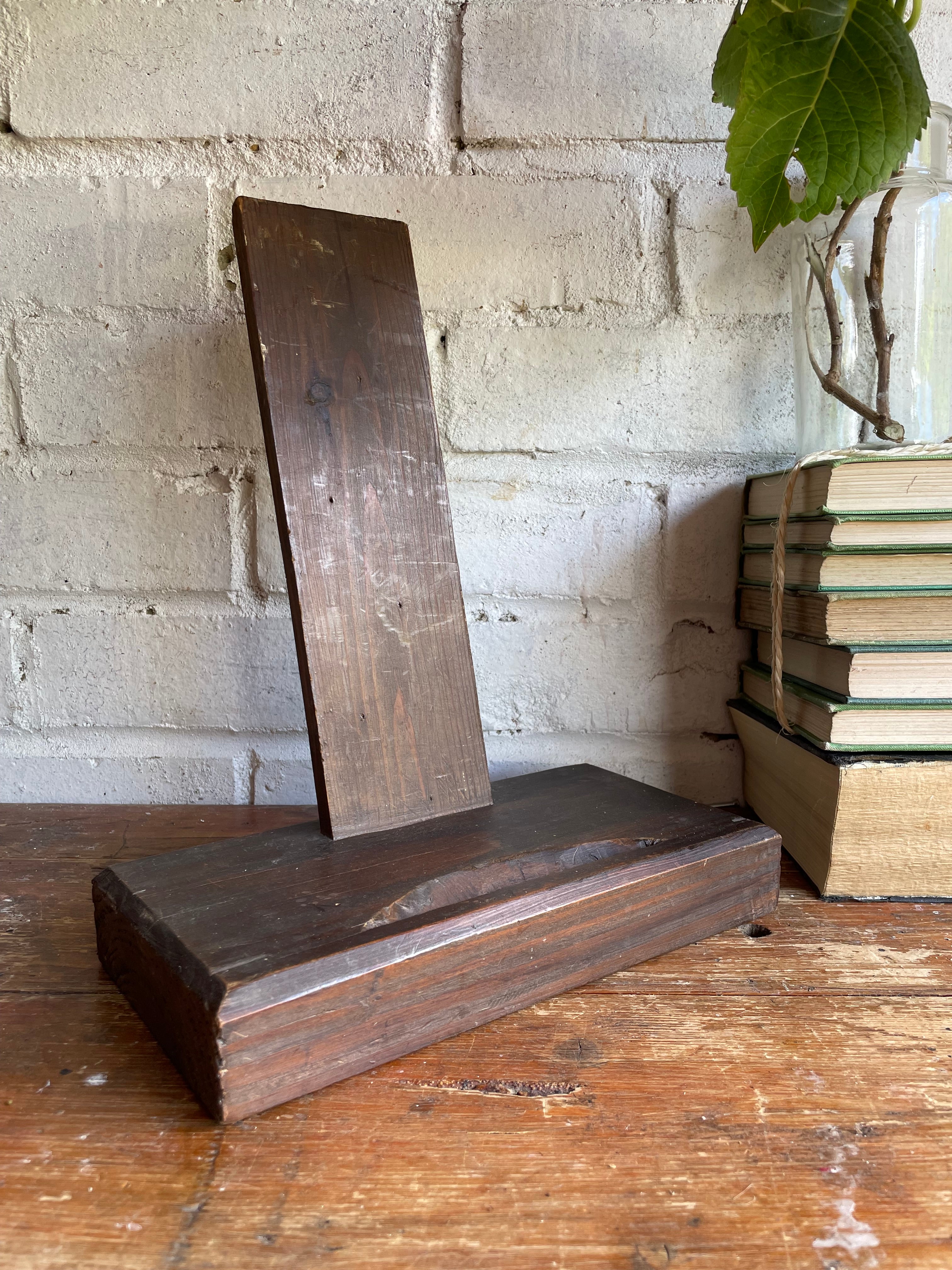 19th Century Oak Stand for Decorative Plates