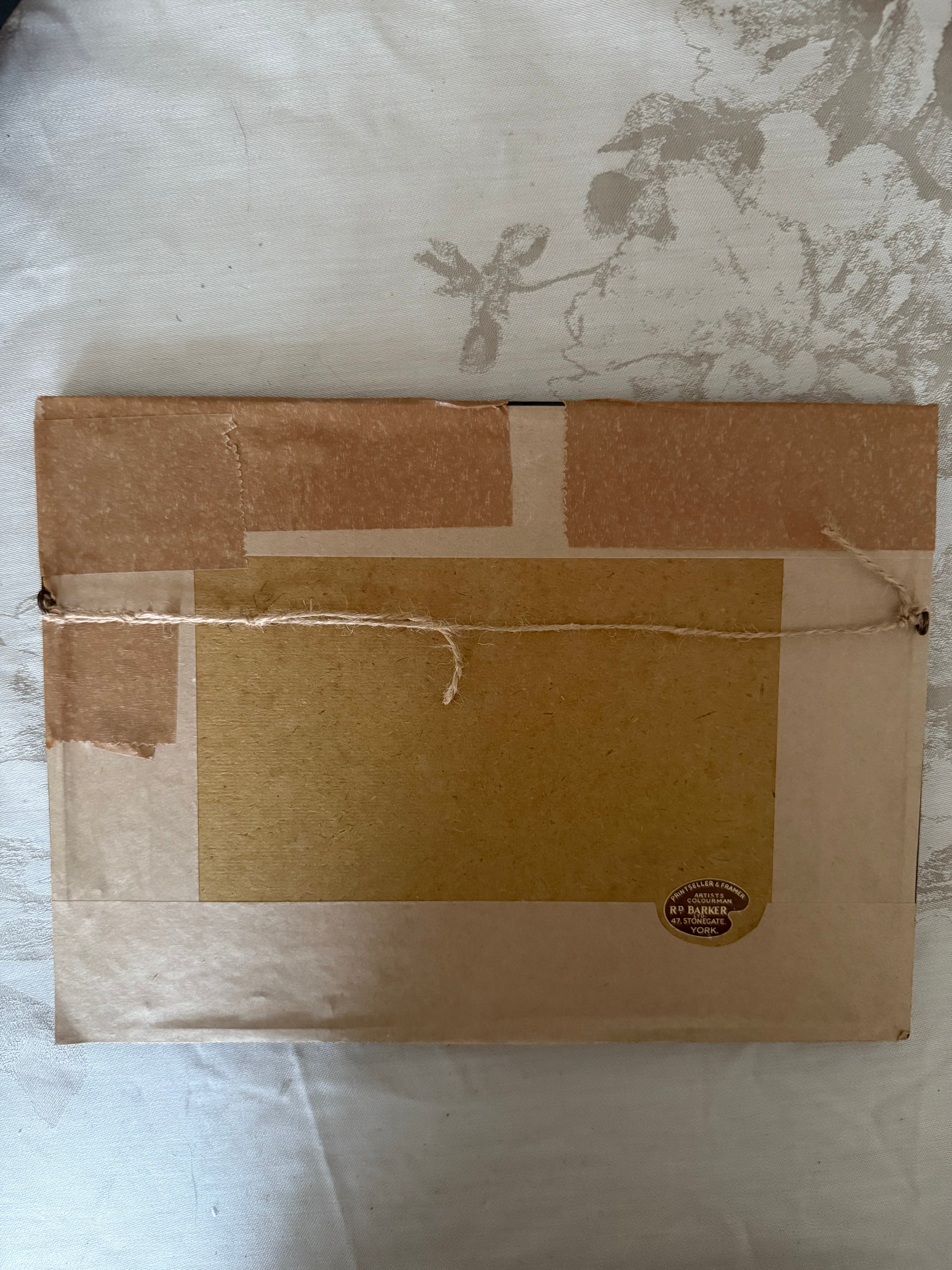 Vintage Framed Needlework Silhouette