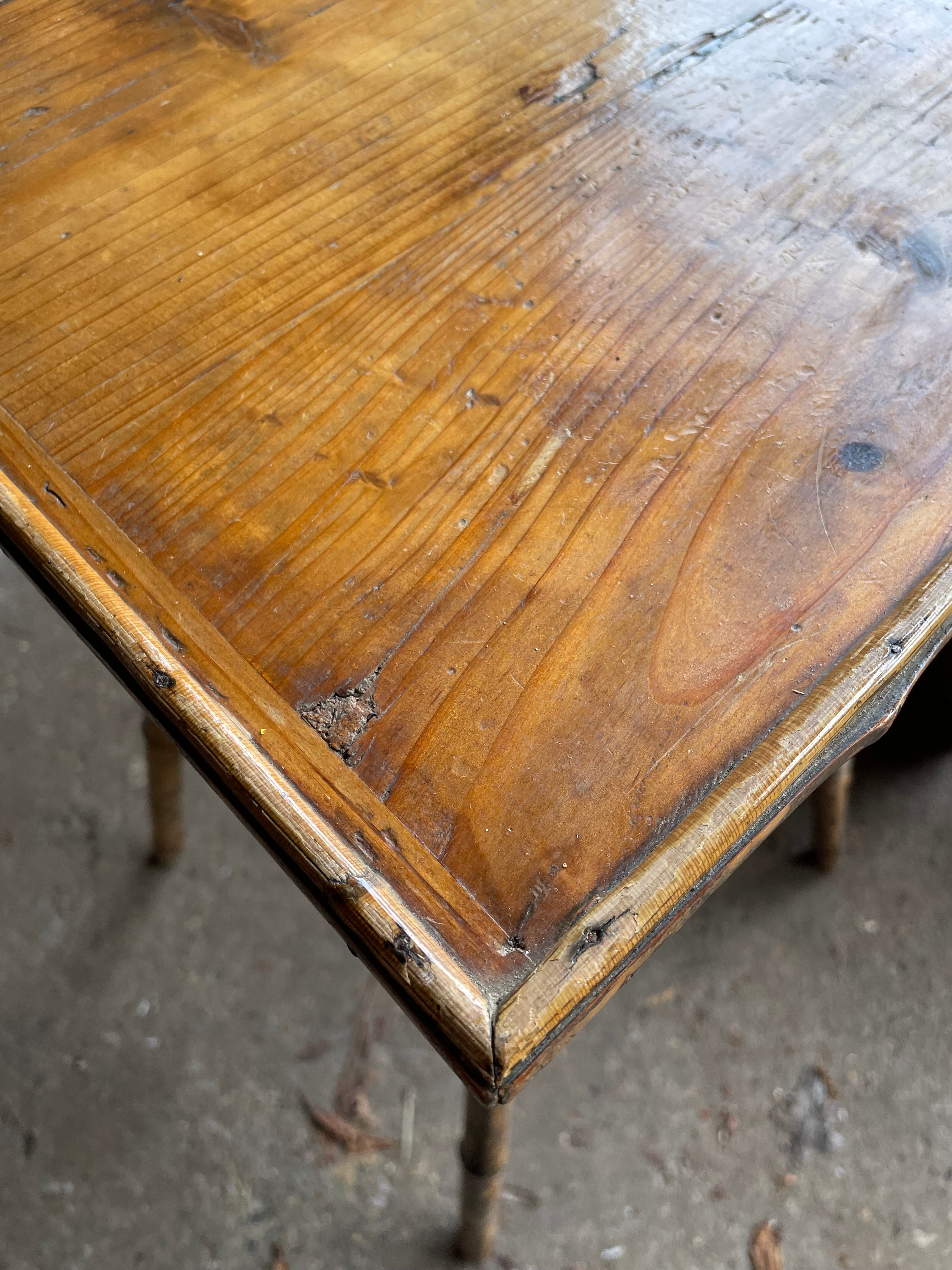 Tiger Bamboo Side Table