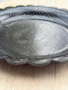 19th Century Scalloped Papier Mache Plate