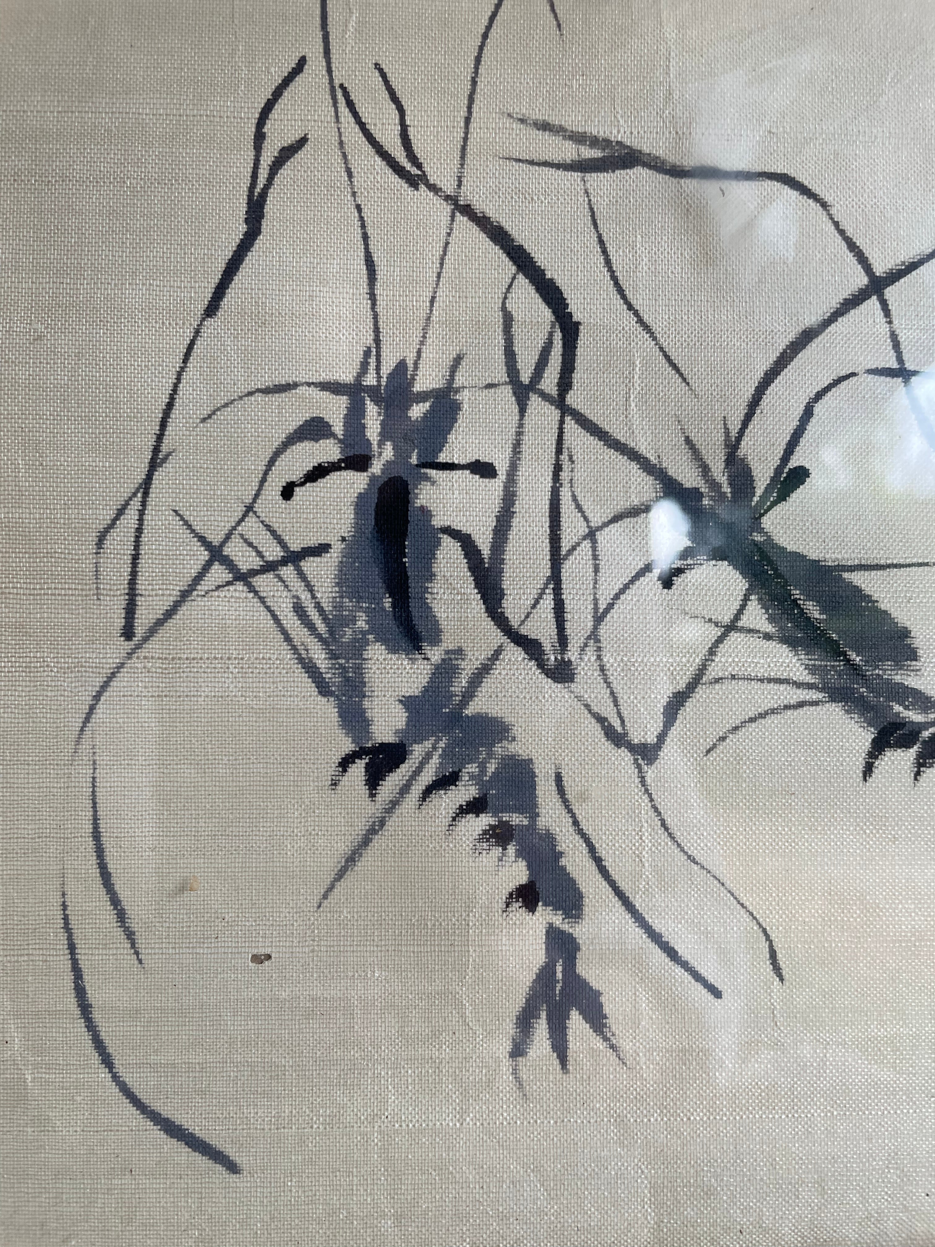 Crayfish: Painting on Silk