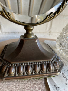 Antique Bronze Metal Dressing Table Mirror