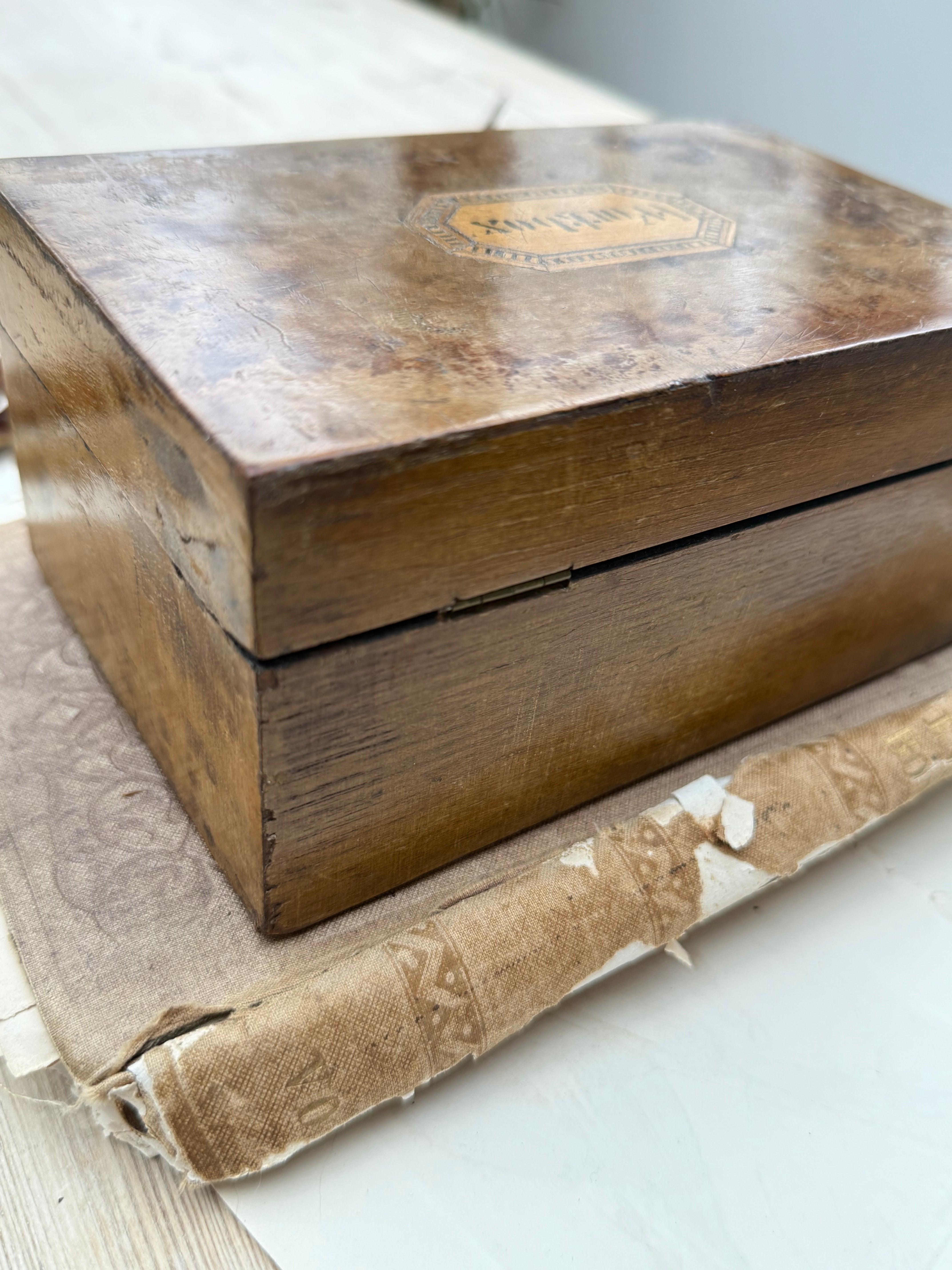 19th Century Handcrafted Sewing Box Circa 1880