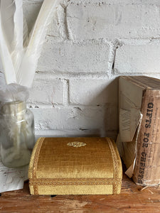 1920s Velvet Ochre Box