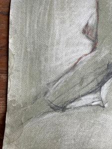 Charcoal Portrait on Paper by Dennis Gilbert