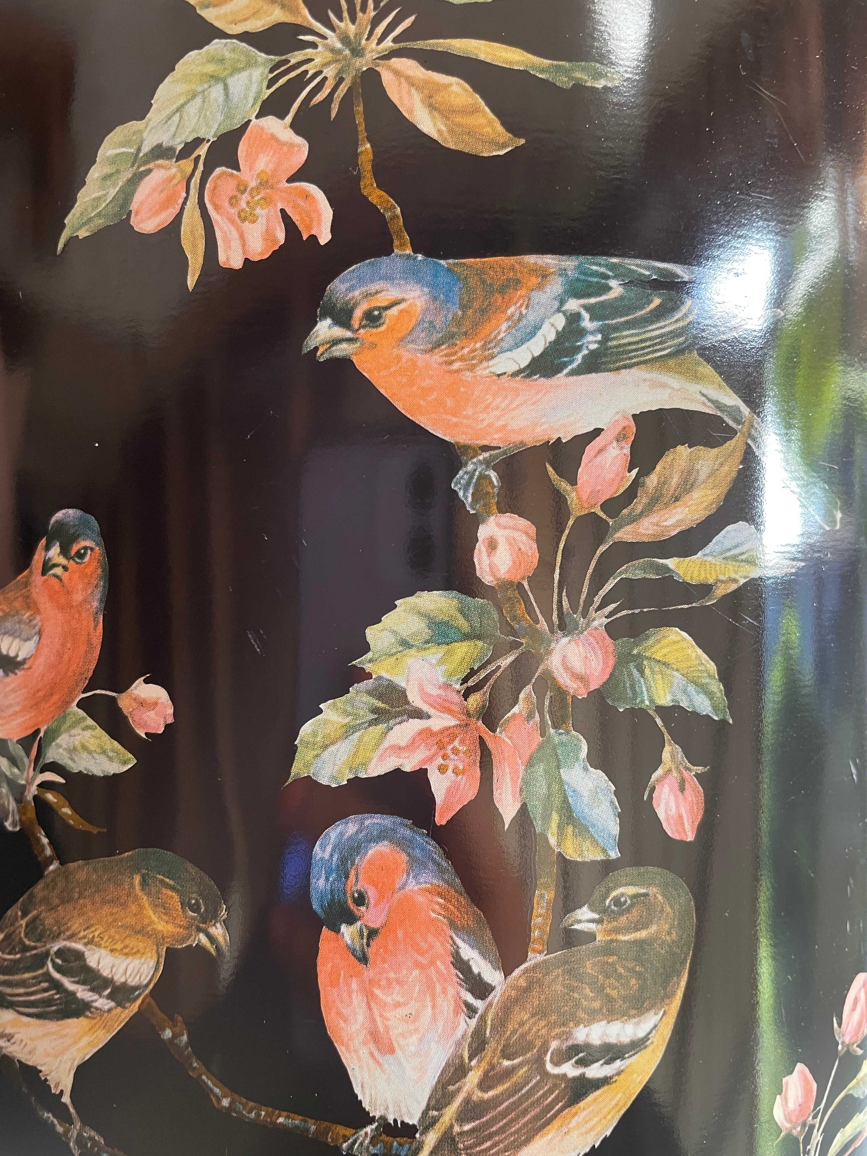 Large Confectionary Tin with Bird detail