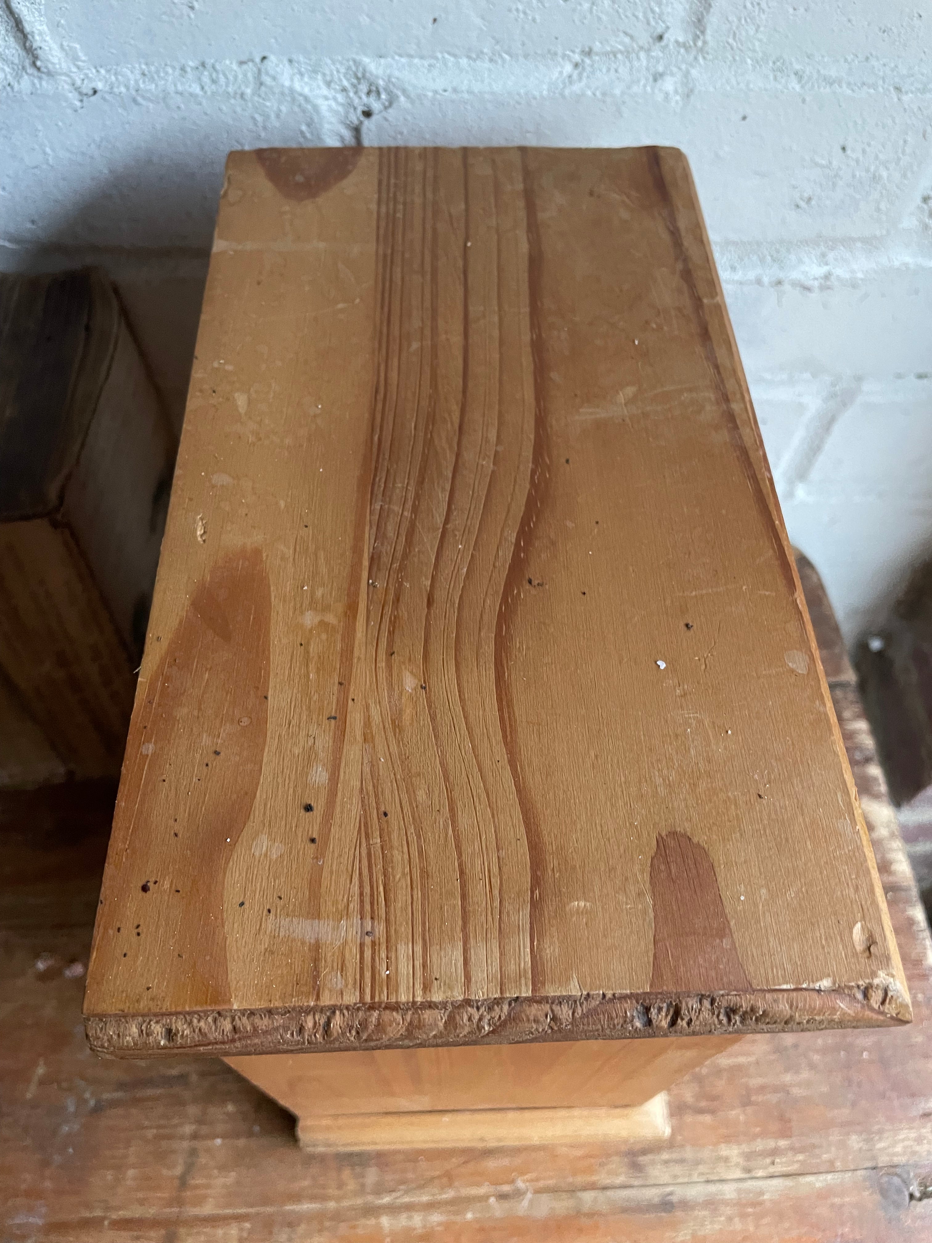 Vintage Pine Apprentice Drawers with turned knobs