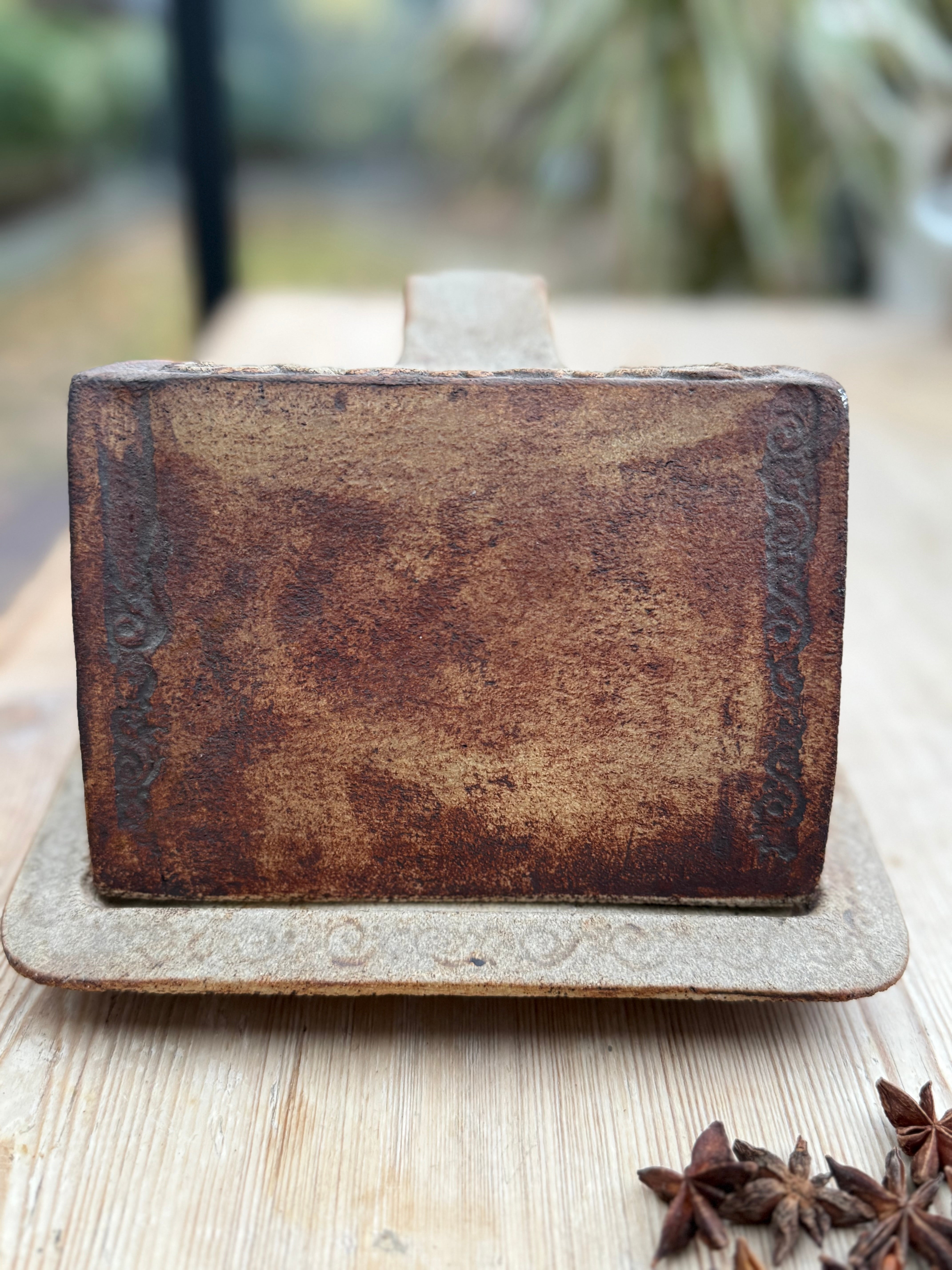 Mid- Century Studio Pottery Cheese Dome and Plate