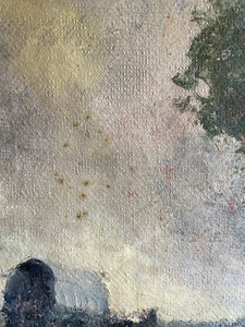 Vintage Landscape Painting on a Textured Surface. Was £70 now £45.50 at checkout