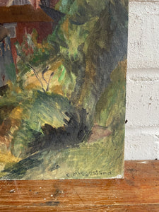 Abstract View of Hastings: Oil on Board