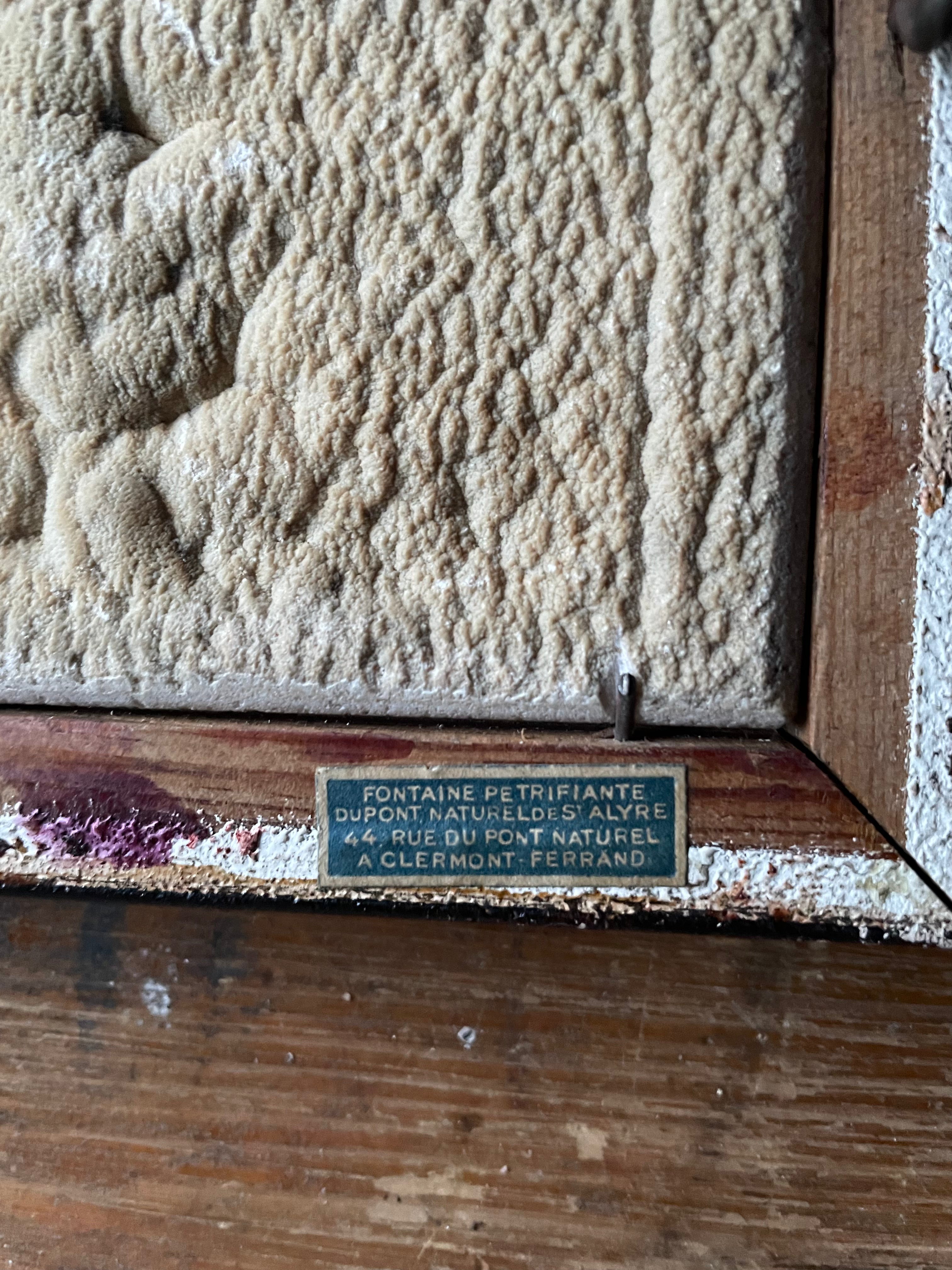 Tiny 19th Century French Lava Relief of a Pastoral Scene