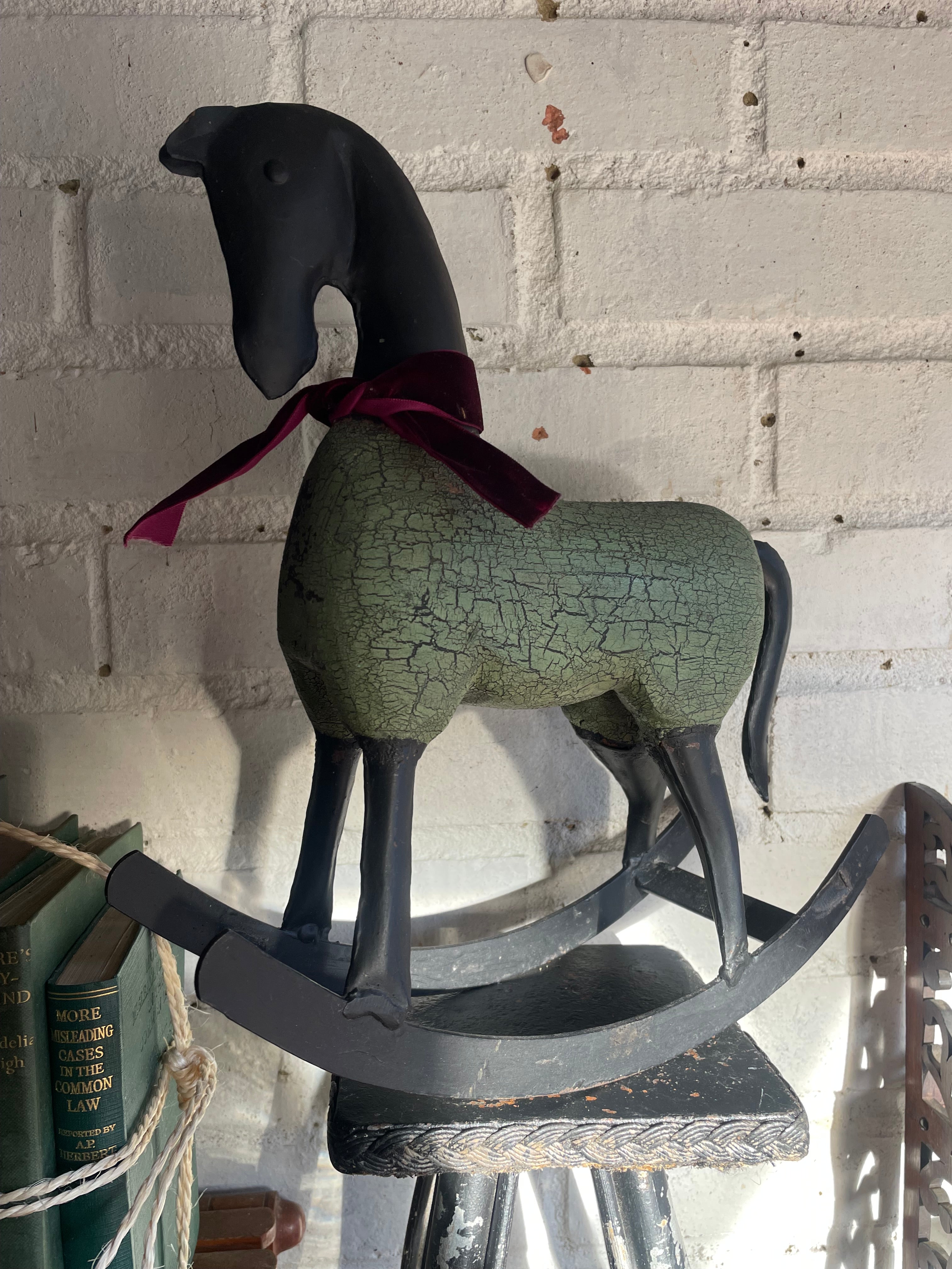 Vintage Table-Top Rocking Horse