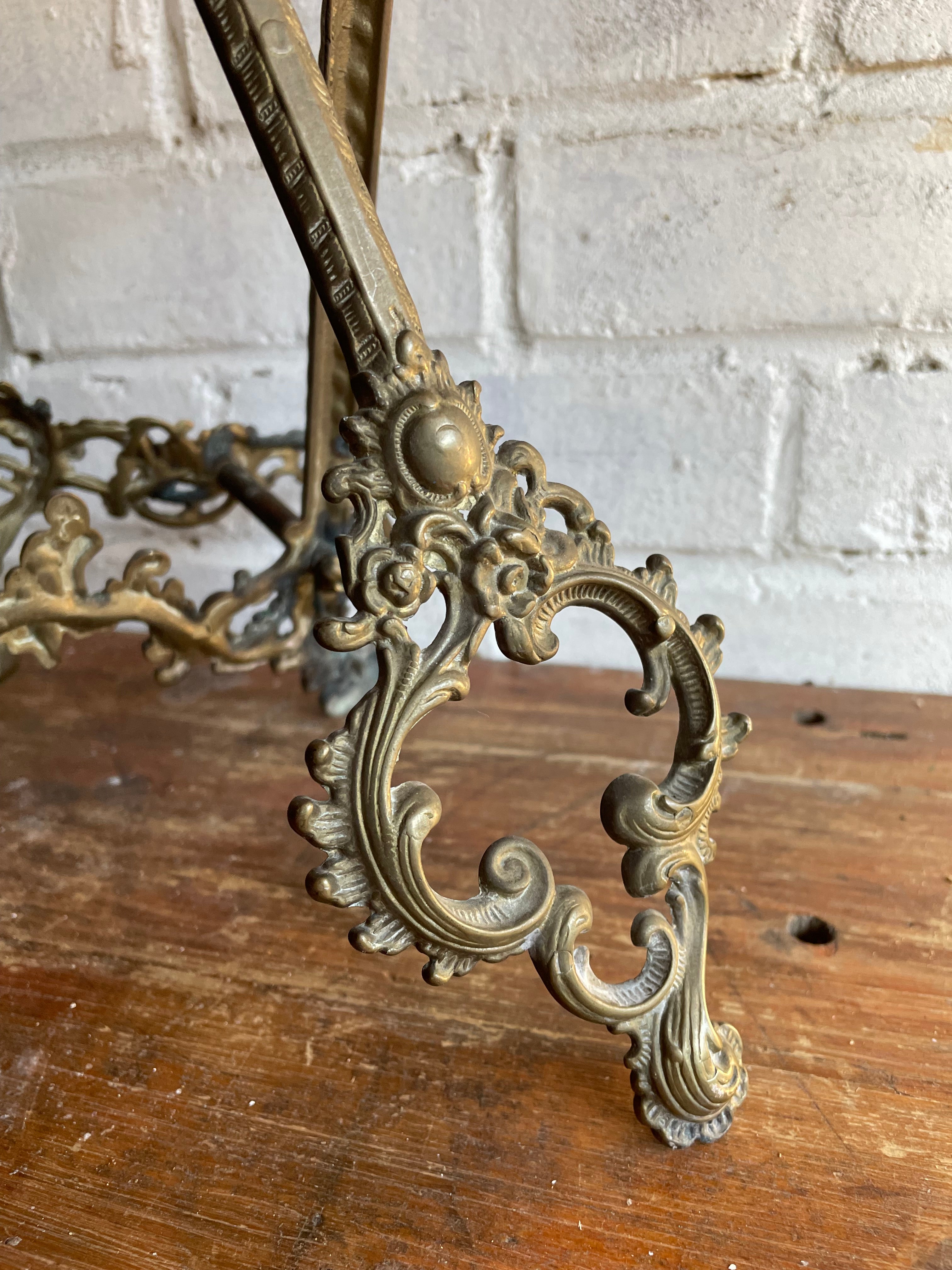 Large Old Gilt Easel