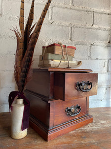 Victorian Mini Drawers with Original Faded Copper Handles