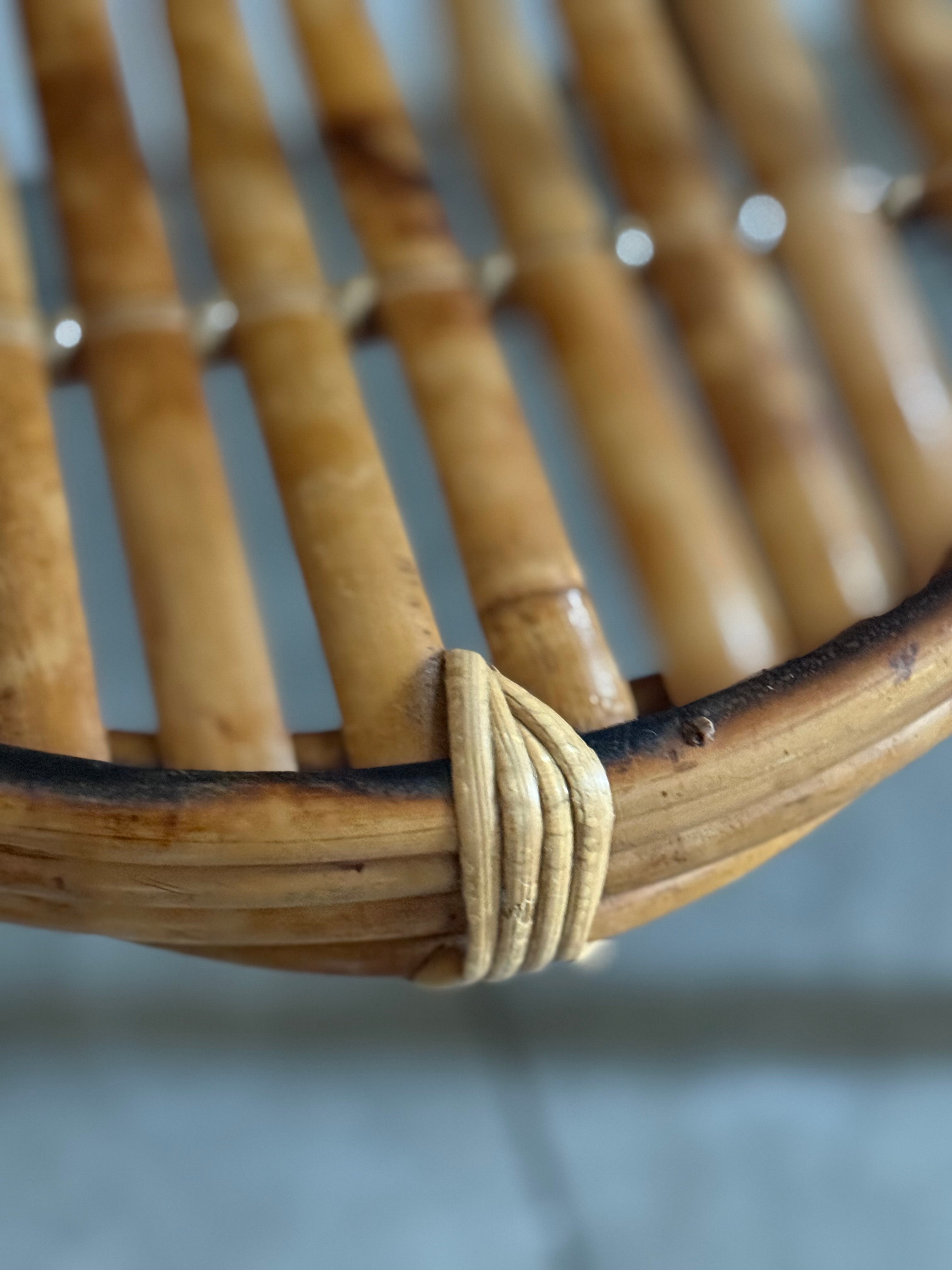 Circa 1890: Small Tiger Bamboo Chair