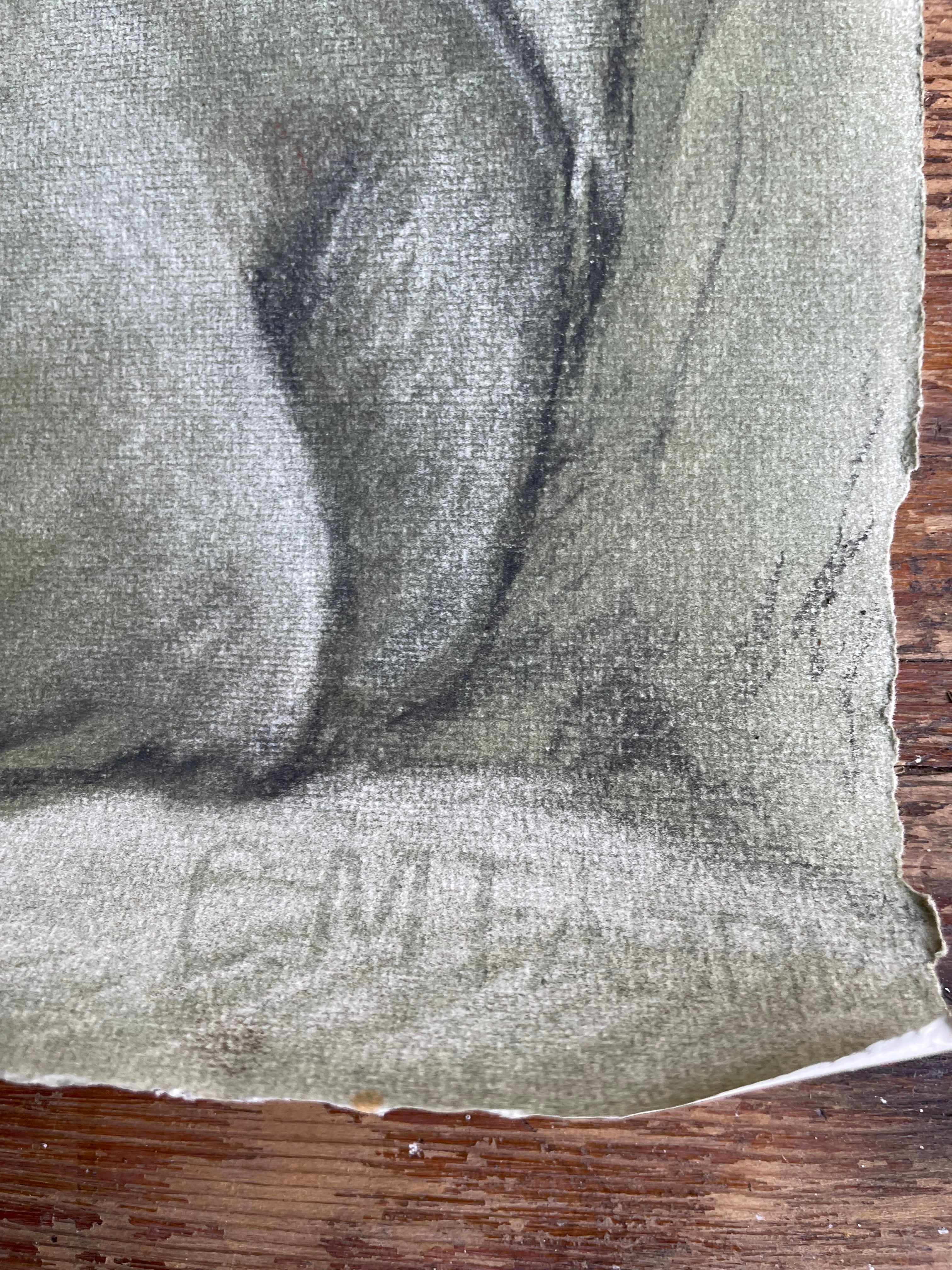 Charcoal Portrait on Paper by Dennis Gilbert