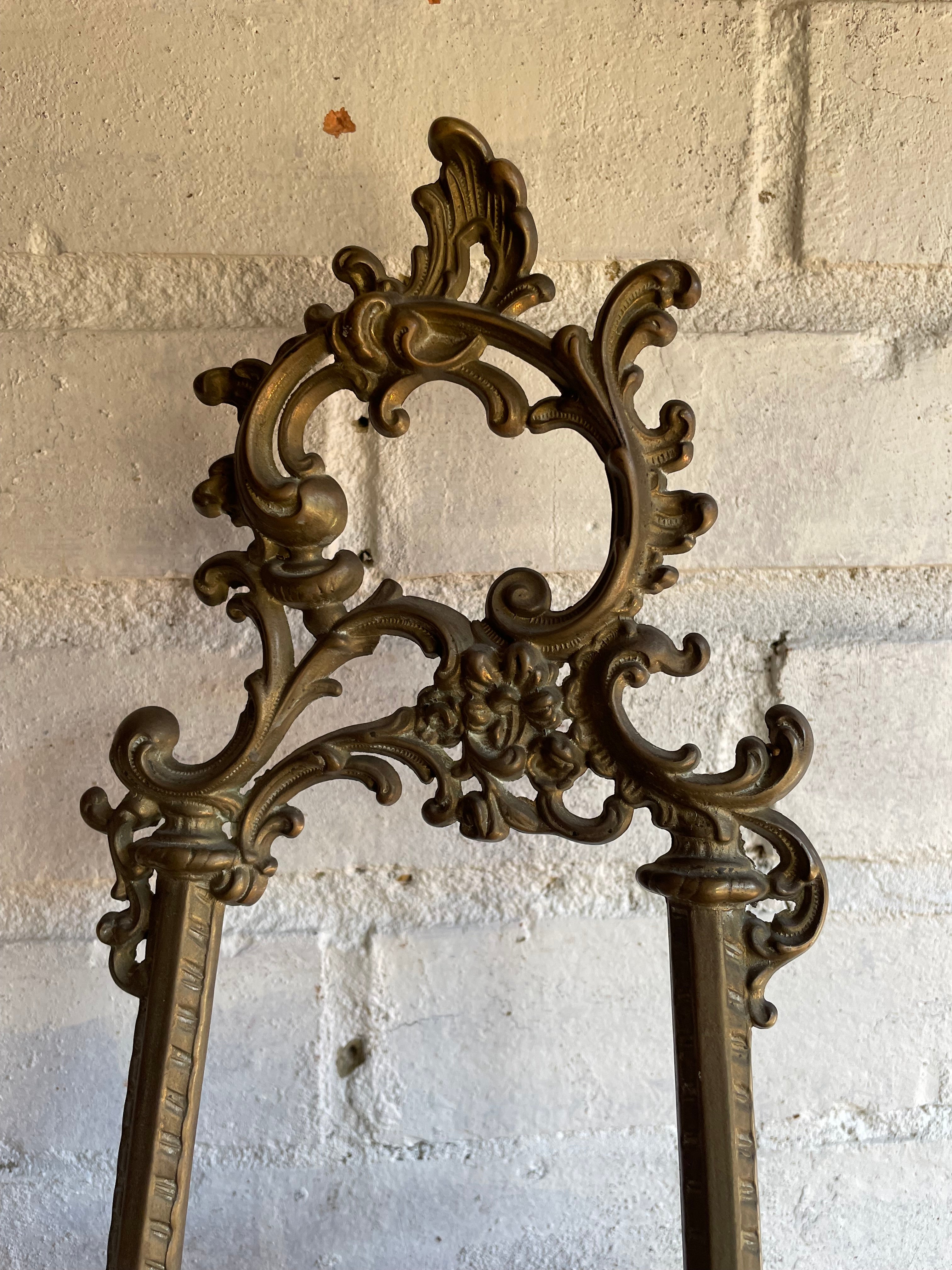 Large Old Gilt Easel