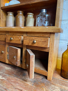 Vintage Miniature Oak Welsh Dresser