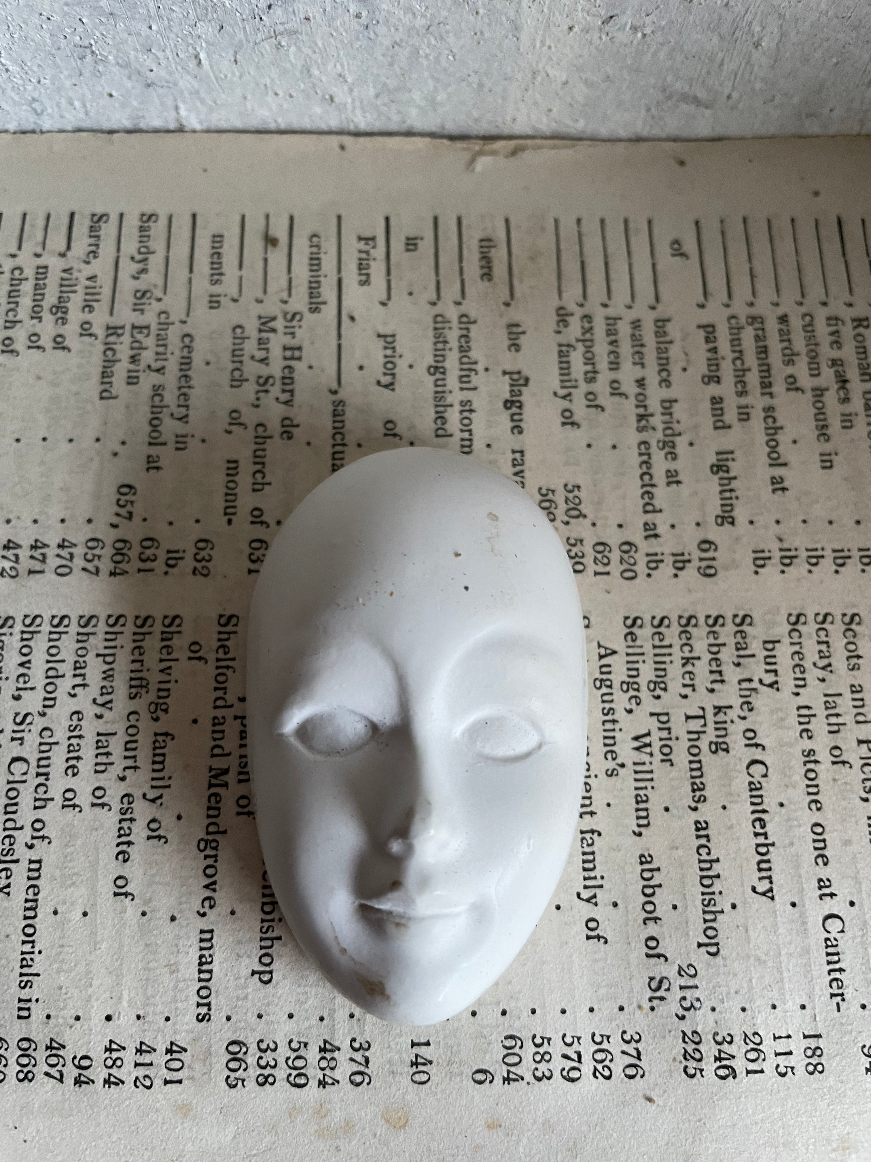 Tiny Decorative Sculptural Face