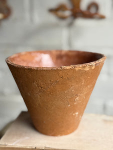 Rustic French Iron Plant Holder with Antique Resin Pot 1