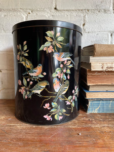 Large Confectionary Tin with Bird detail