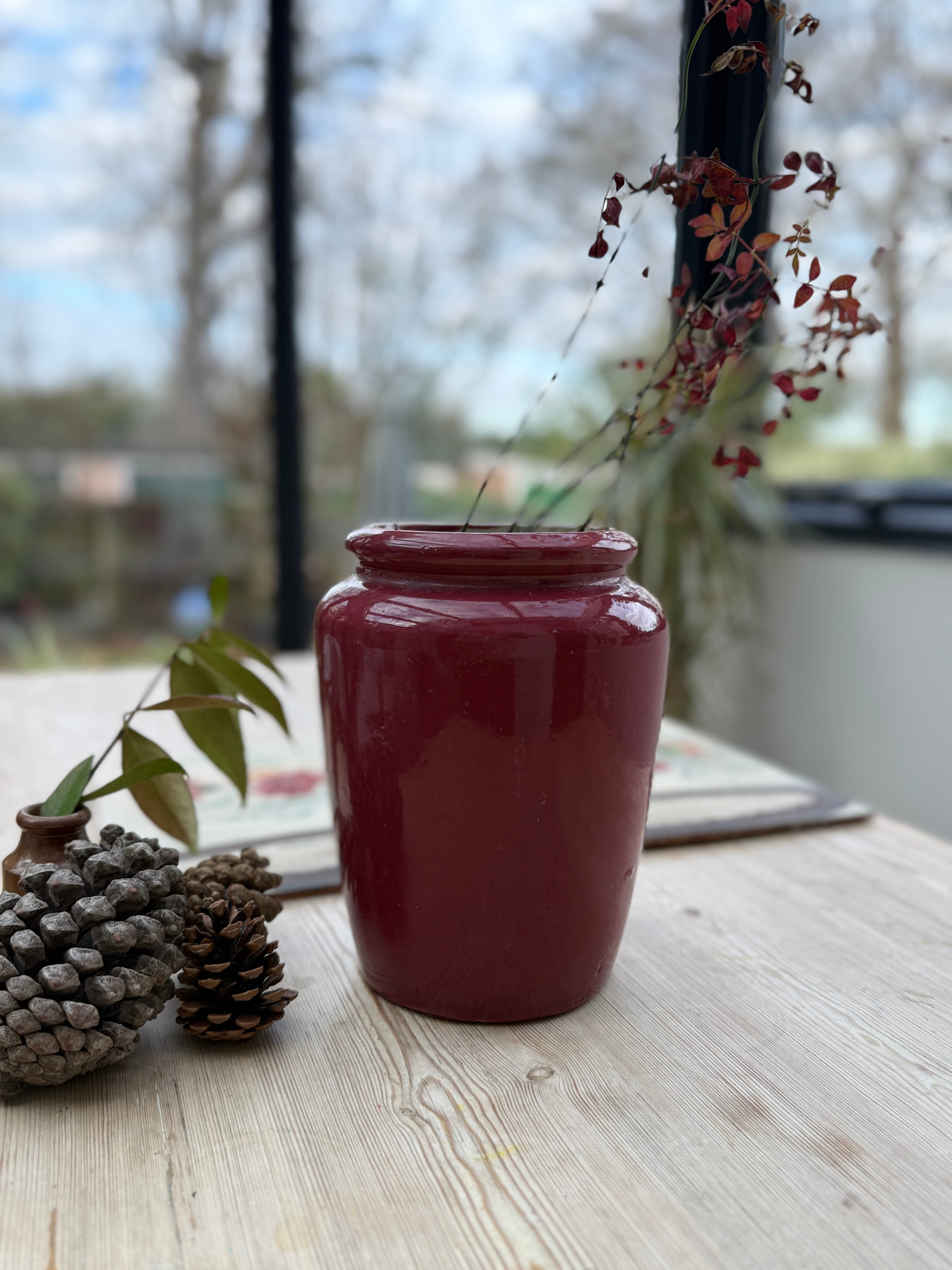 19th Century Victorian Stoneware Storage Pot