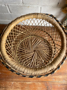 Vintage Wicker Plant Stand