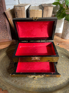 Floral Chinoiserie Jewellery Box with Drawer
