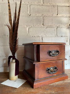 Victorian Mini Drawers with Original Faded Copper Handles