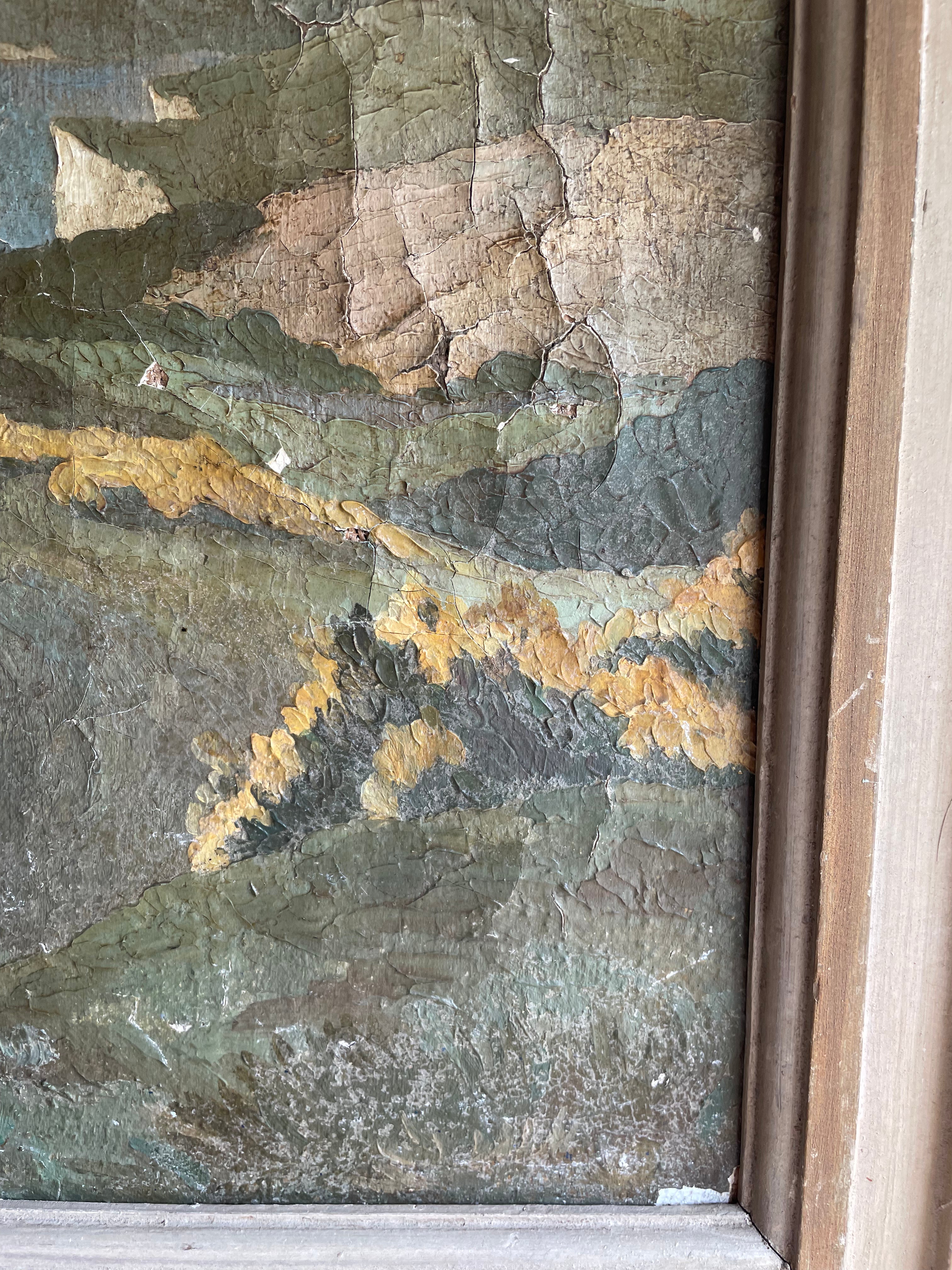 Atmospheric Antique Seascape Painting