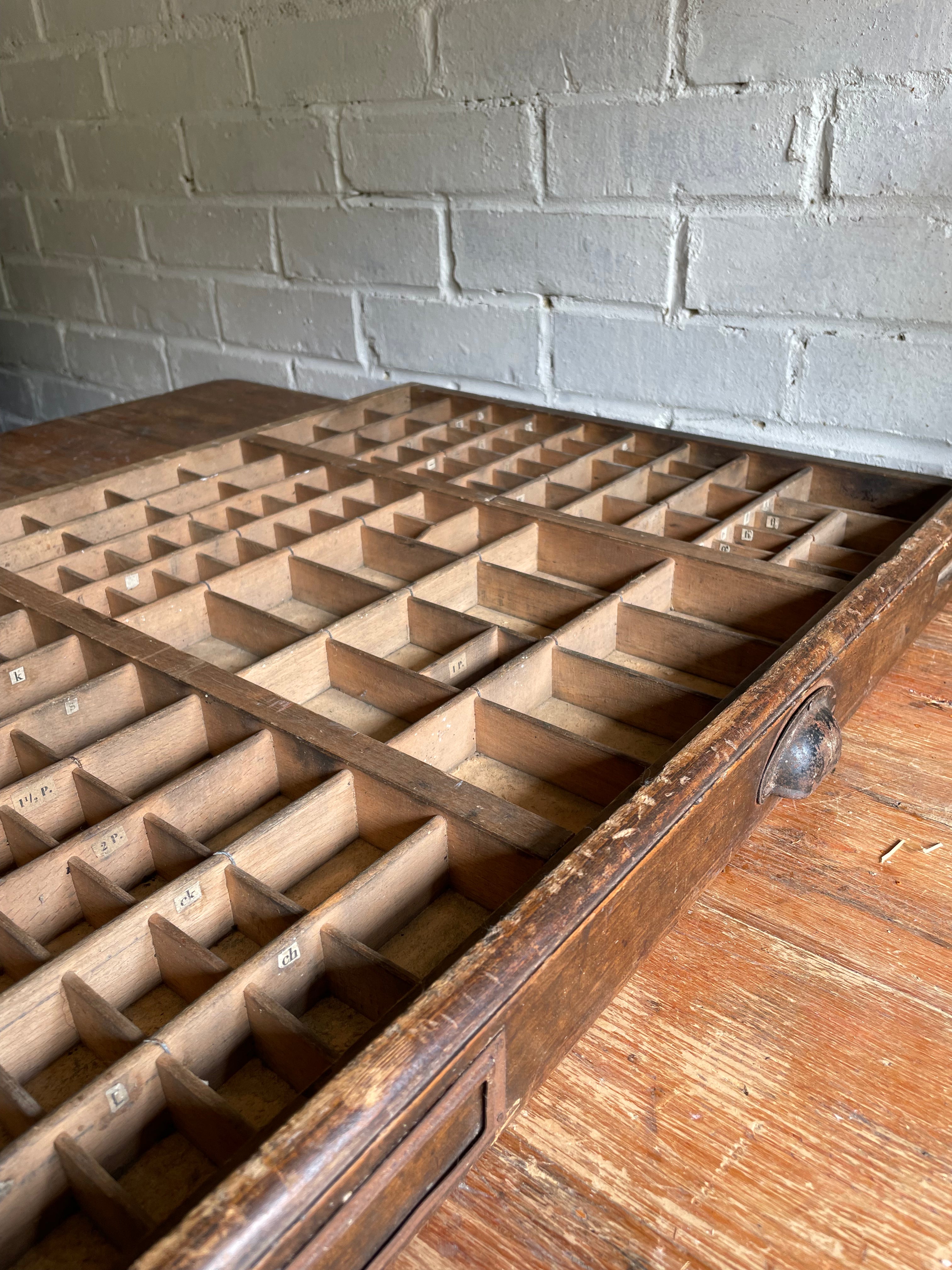 Vintage Printers Tray